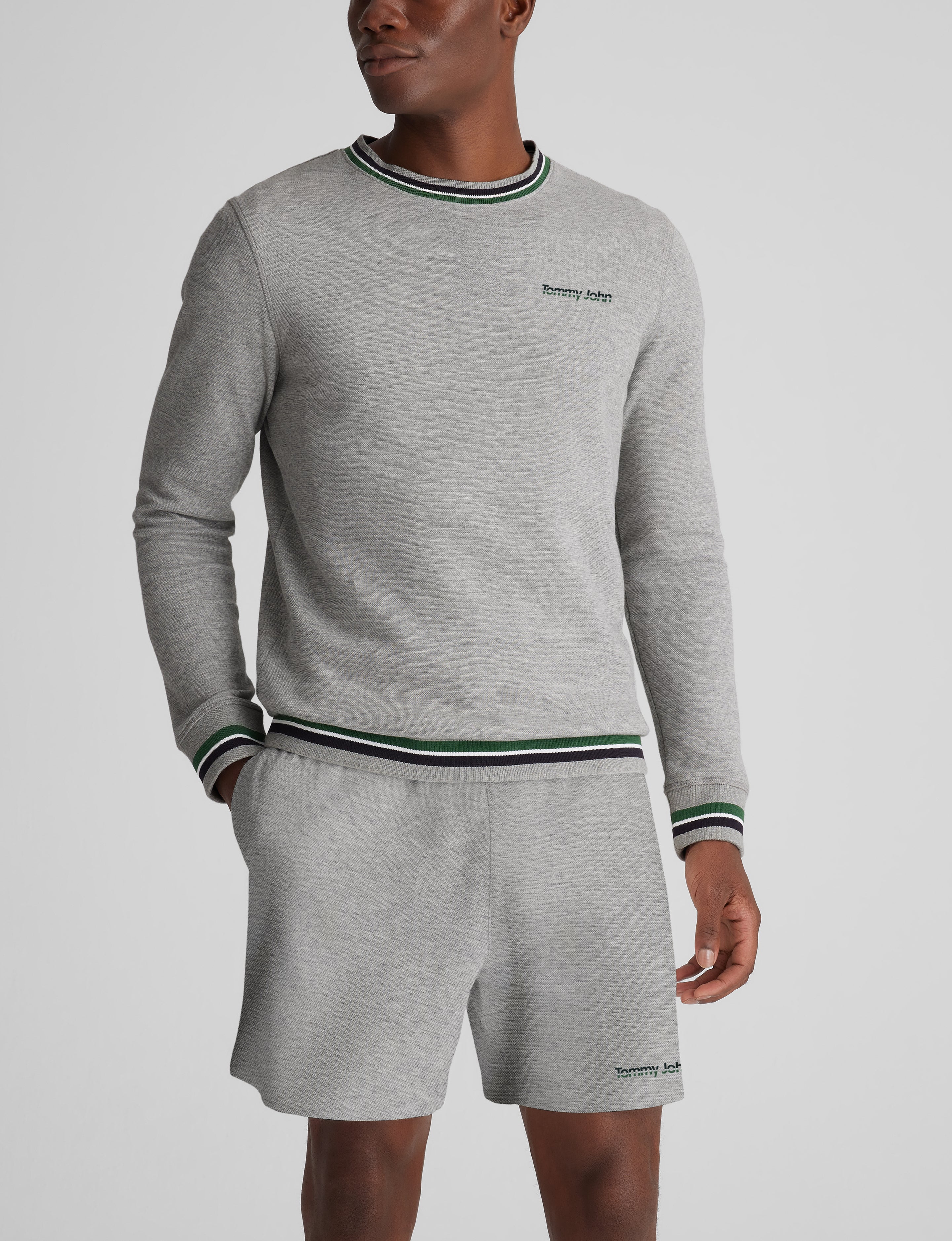 Varsity Stripe Crewneck Sweatshirt