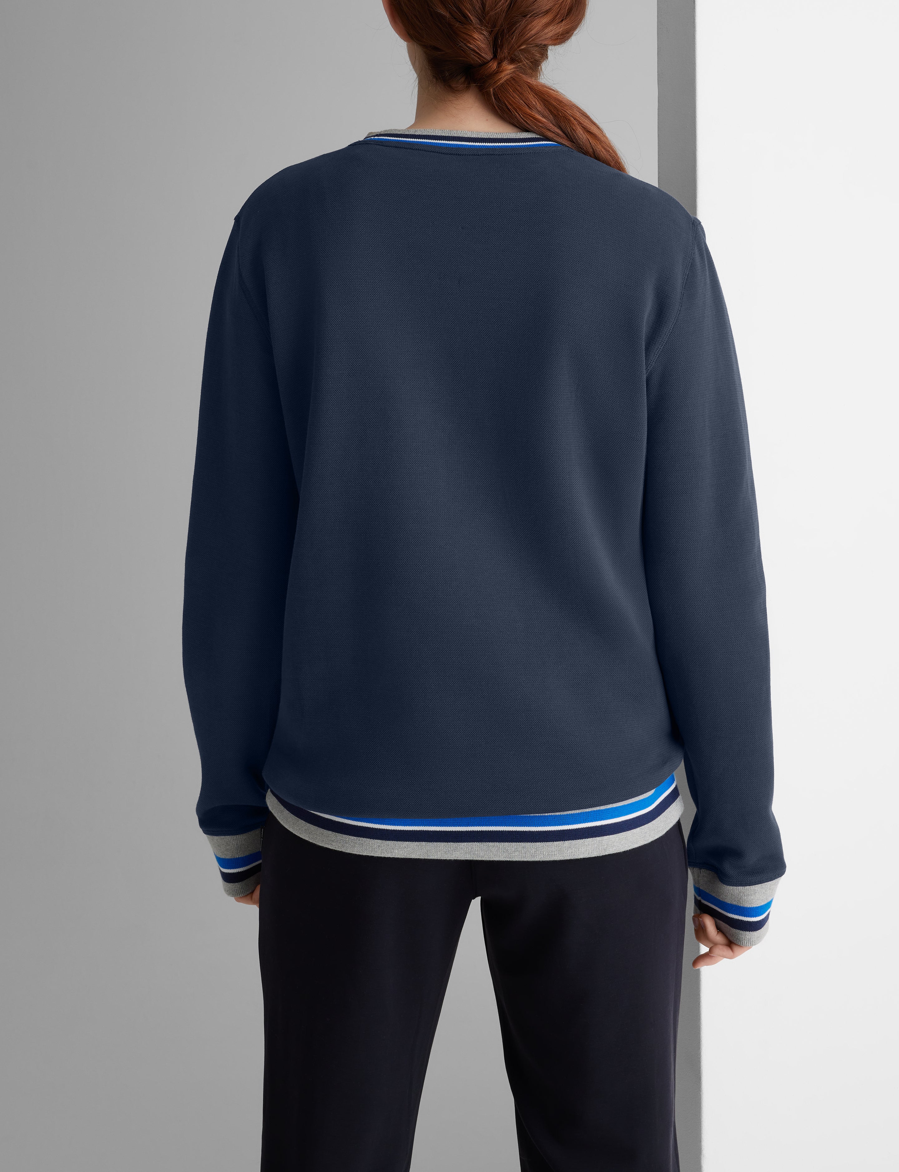 Varsity Stripe Crewneck Sweatshirt