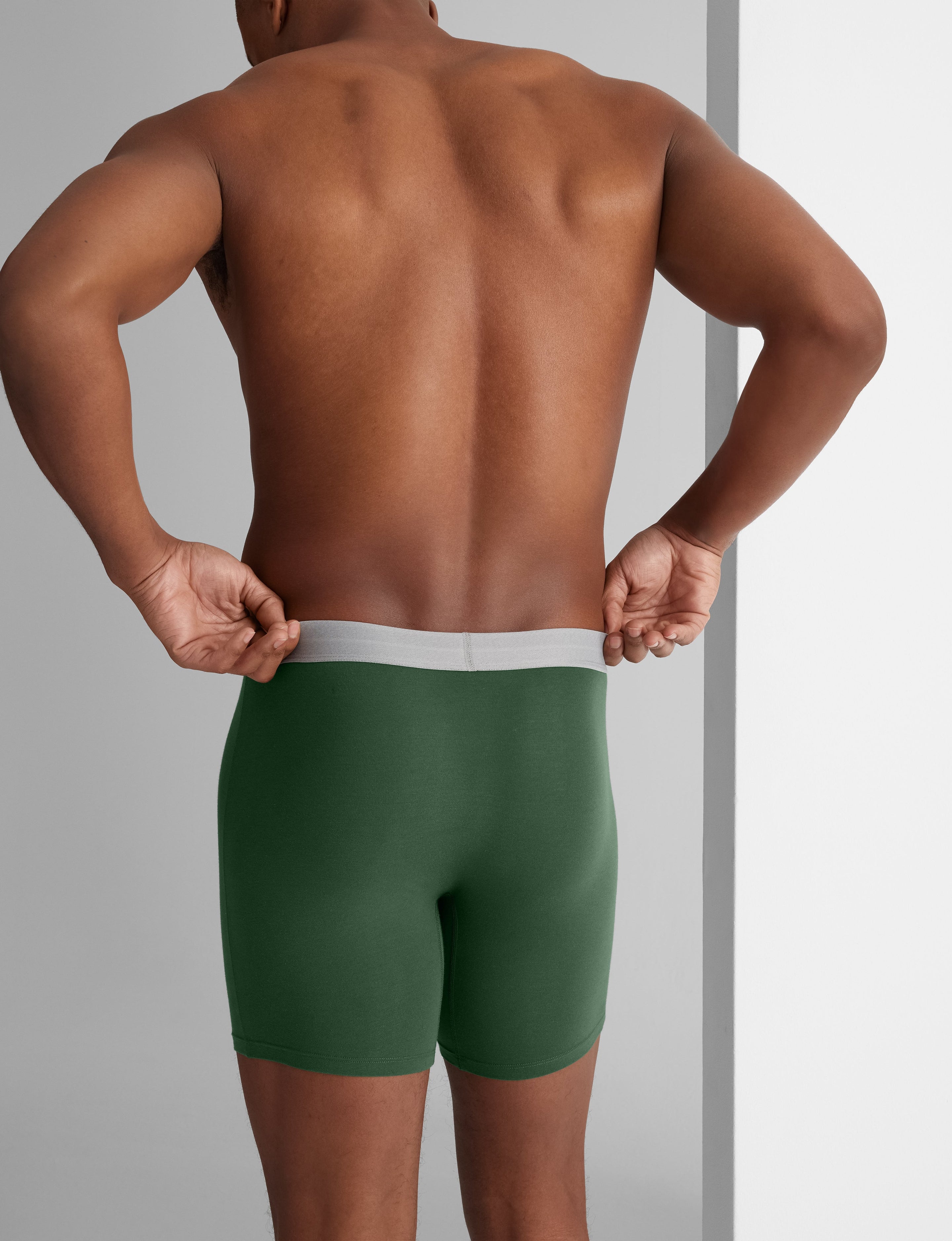 Cool Cotton Mid-Length Boxer Brief 6"
