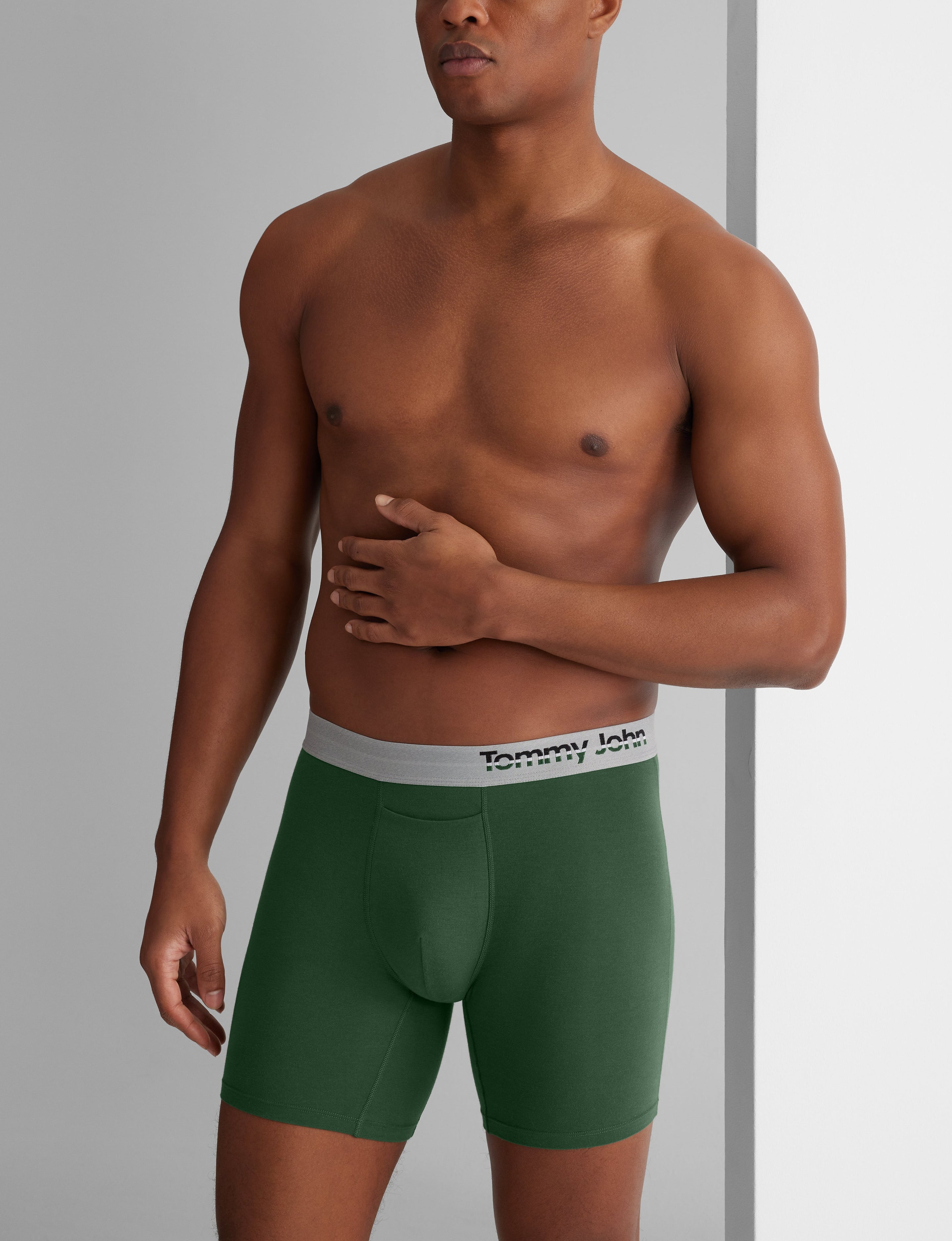 Cool Cotton Mid-Length Boxer Brief 6"