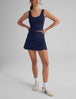 Women's 360 Movement Crop Tank & Tennis Skirt::Dress Blues