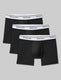 Signature Cotton Trunk 4" (3-Pack)::Black