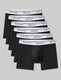 Signature Cotton Trunk 4" (6-Pack)::Black