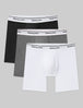 Signature Cotton Mid-Length Boxer Brief 6" (3-Pack)::Black/Heather Grey/White