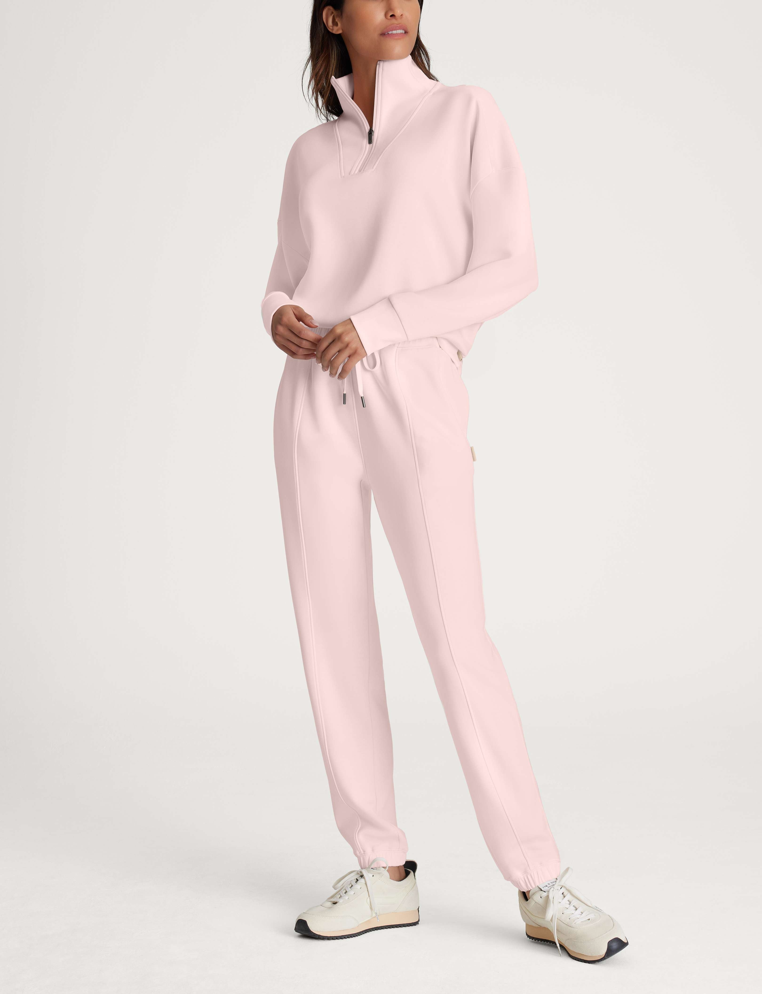 Women's Luxe Traveler Knit Quarter Zip & Jogger Set – Tommy John