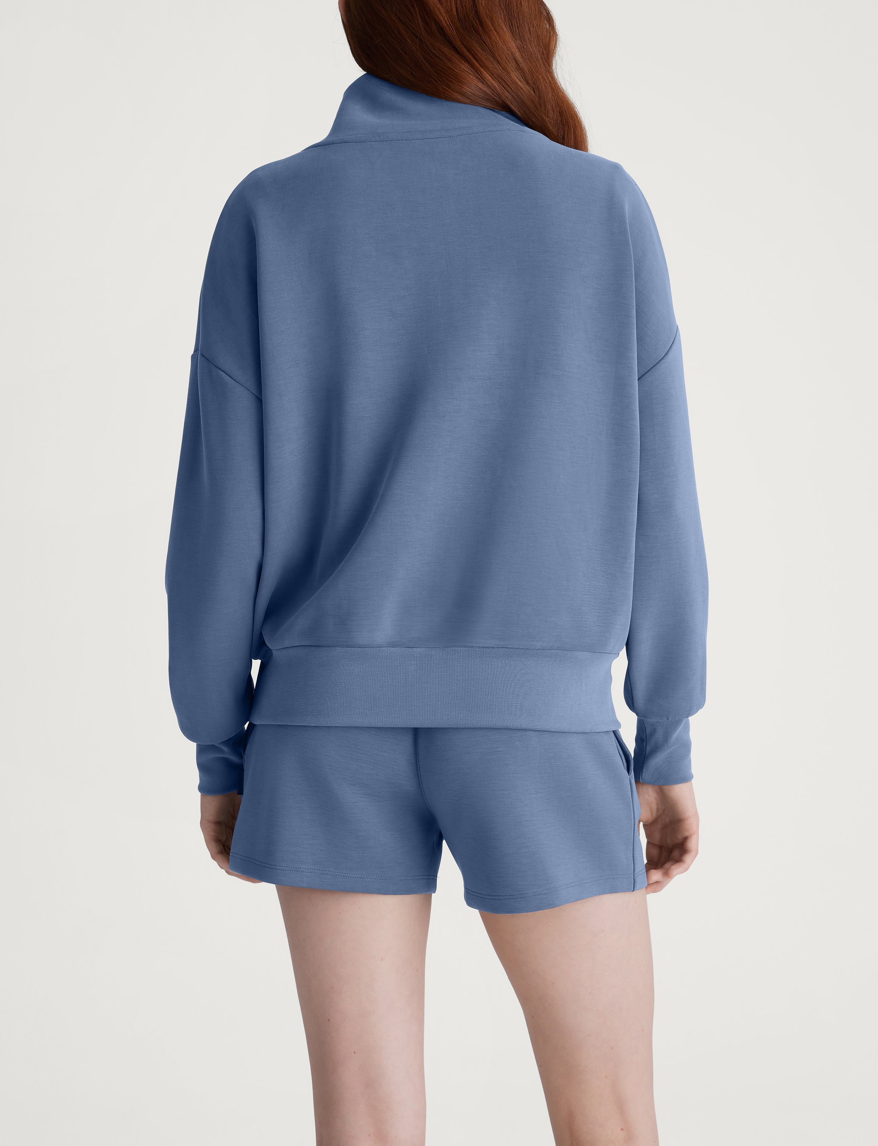 Women's Luxe Traveler Knit Quarter Zip & Short Set