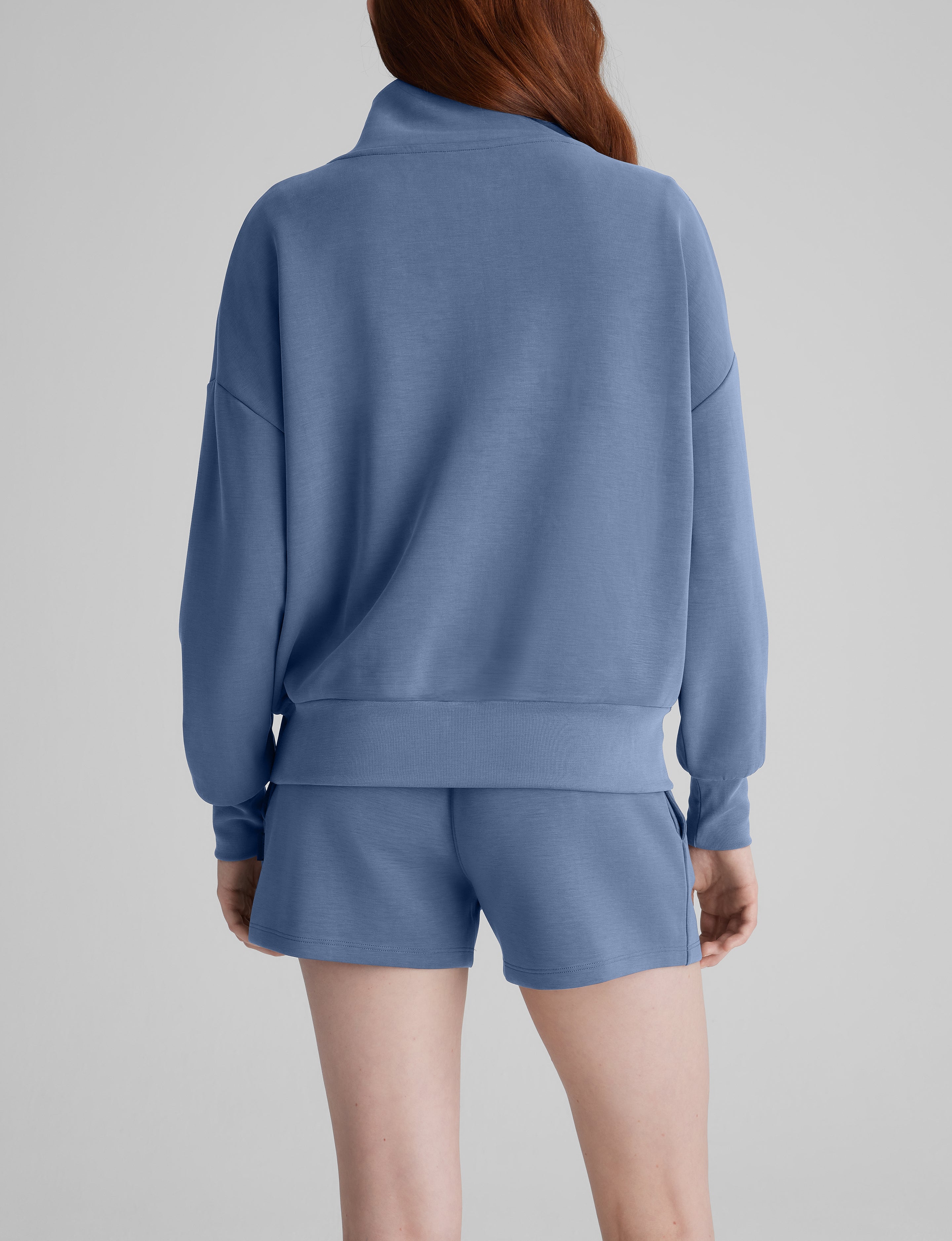 Women's Luxe Traveler Knit Quarter Zip & Short Set
