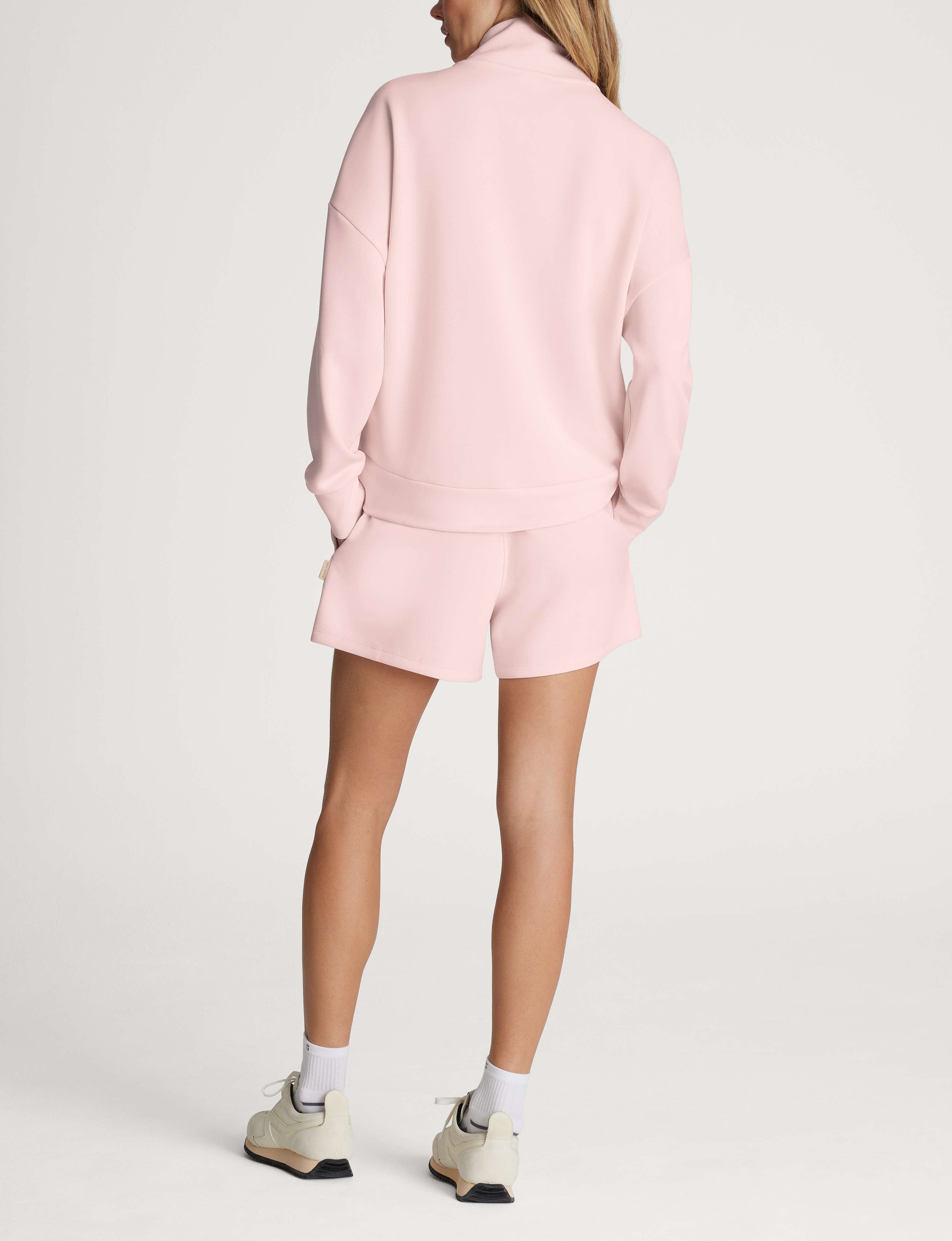 Women's Luxe Traveler Knit Quarter Zip & Short Set