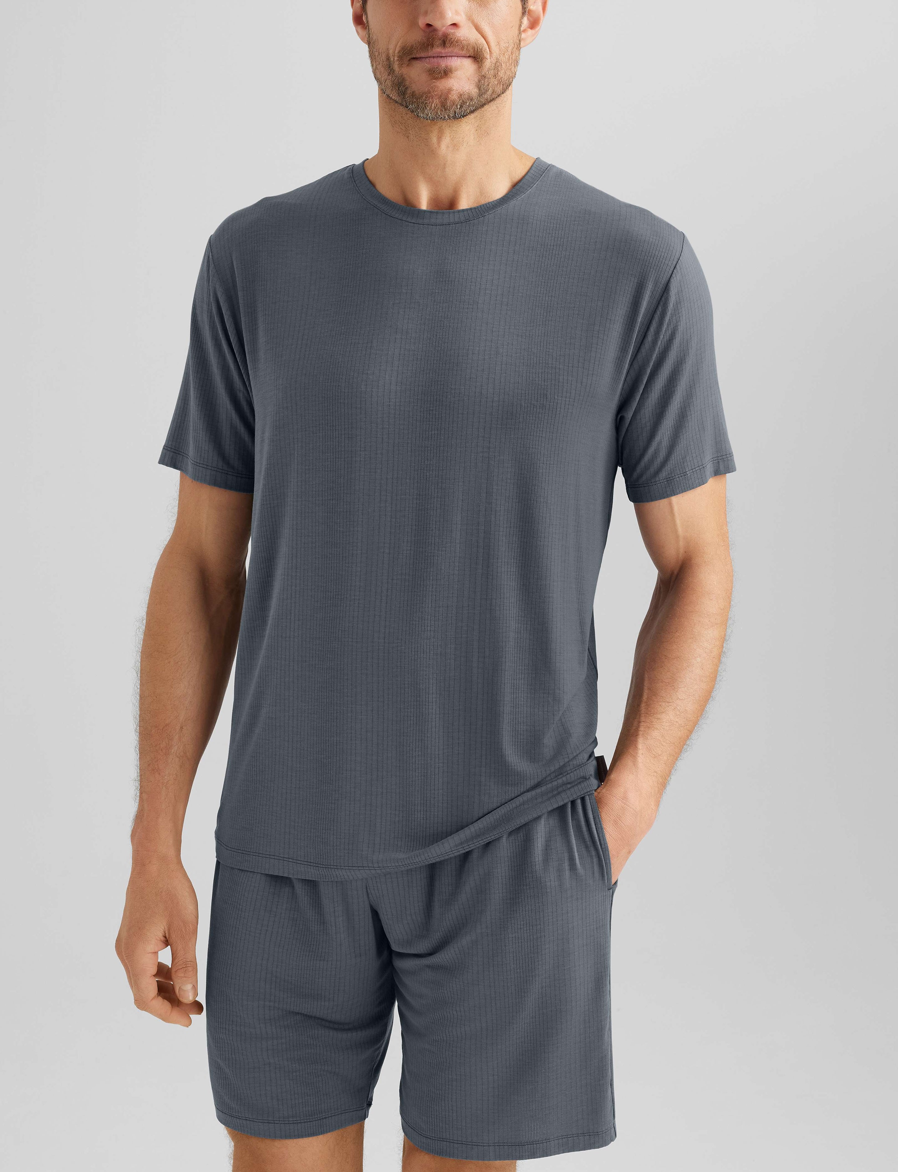 Second Skin Luxe Rib Sleep Tee & Short Set