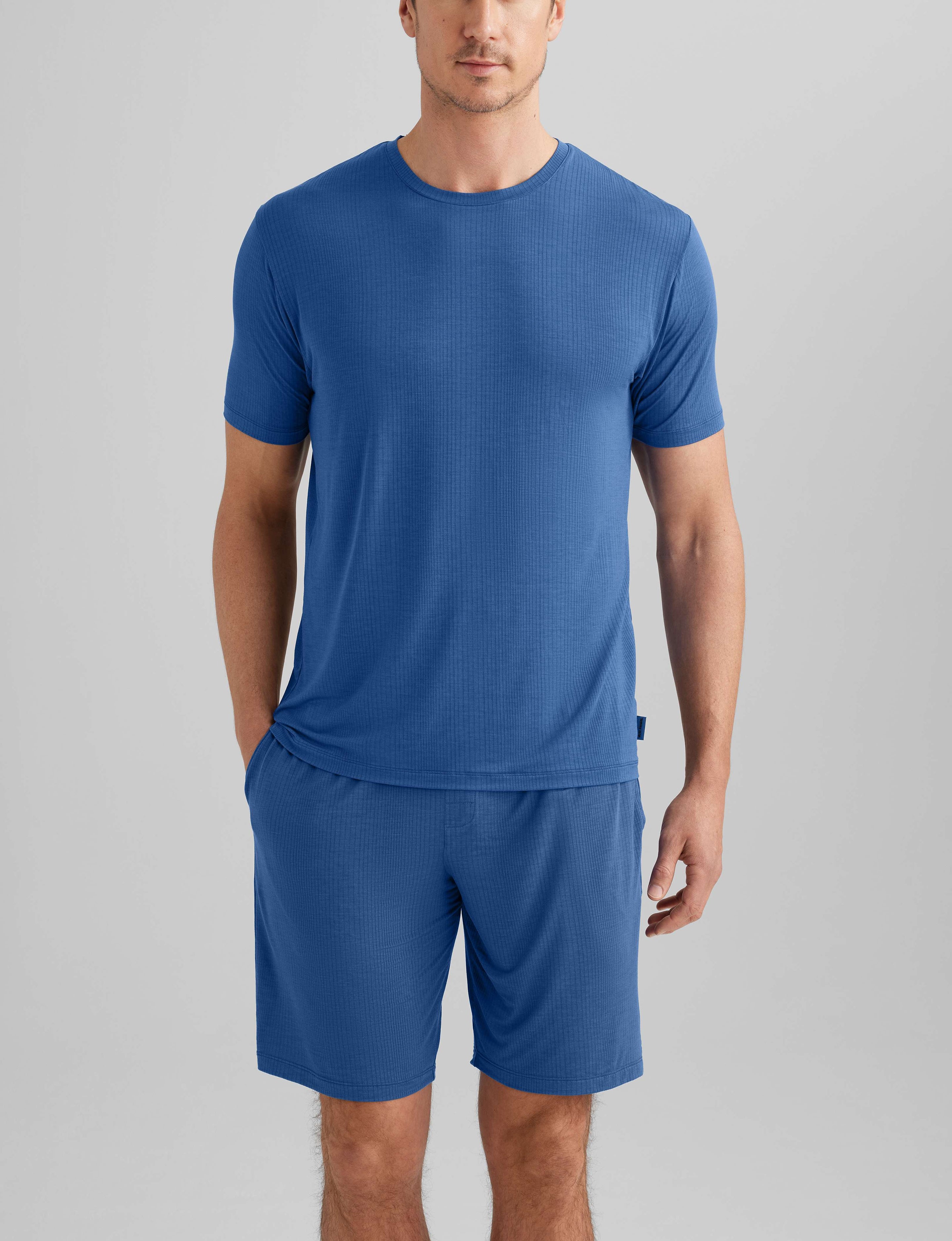 Second Skin Luxe Rib Sleep Tee & Short Set