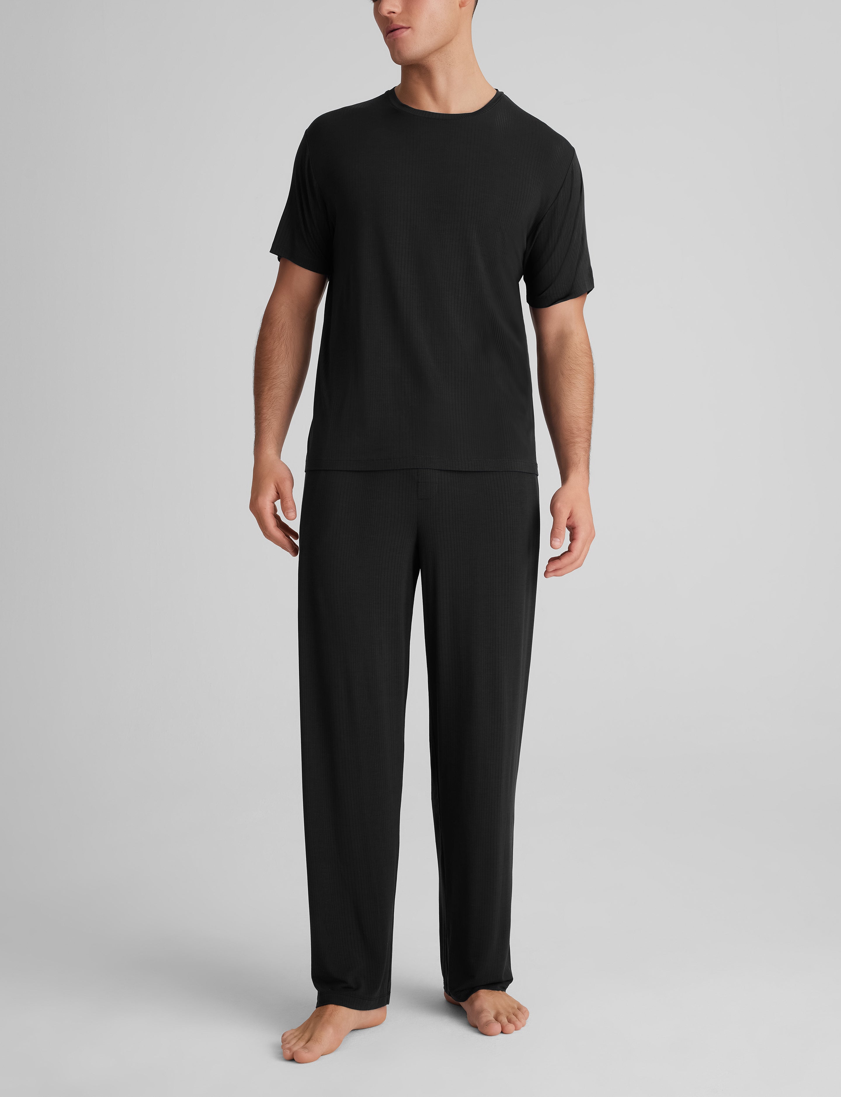 Second Skin Luxe Rib Sleep Tee & Pant Set