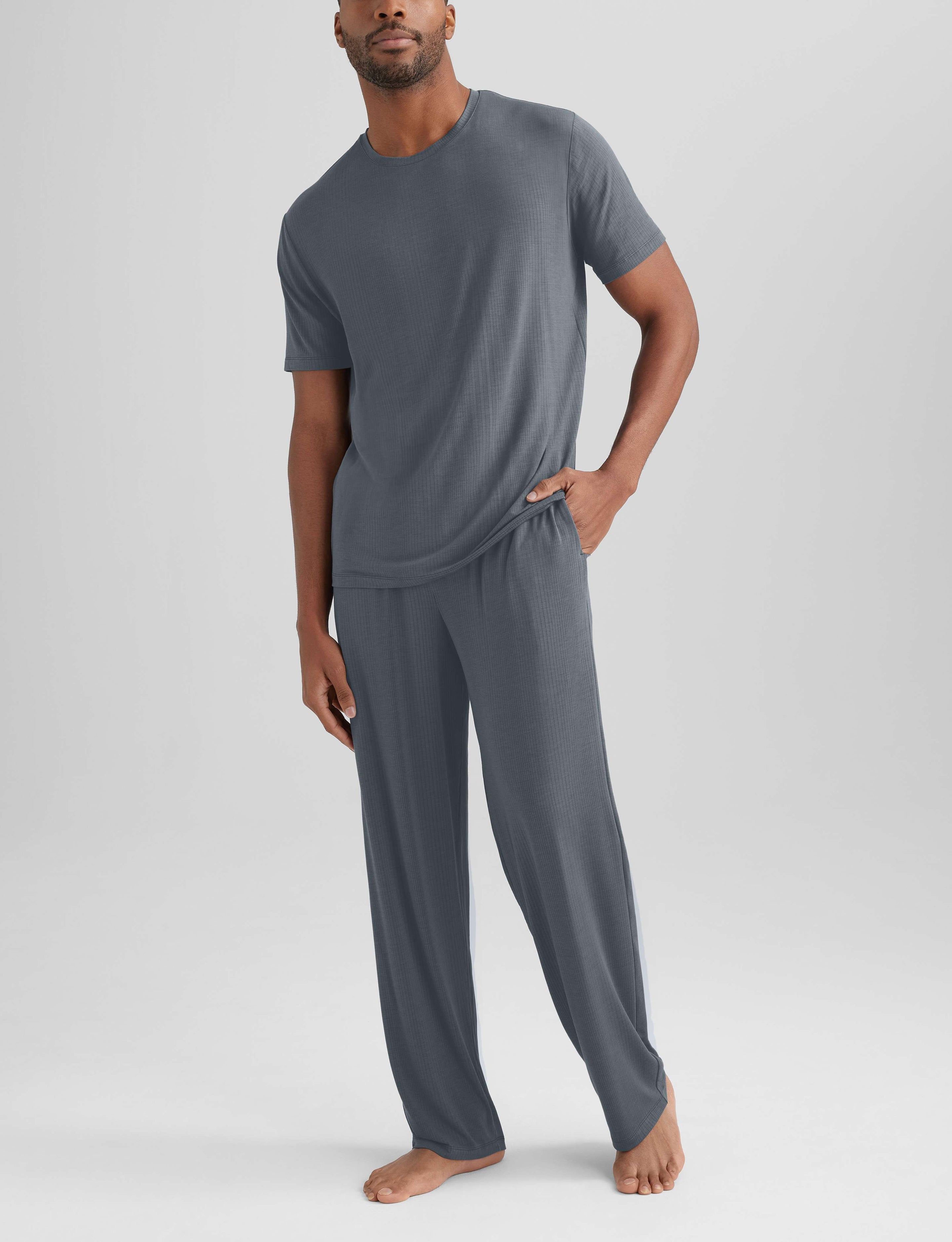 Second Skin Luxe Rib Sleep Tee & Pant Set