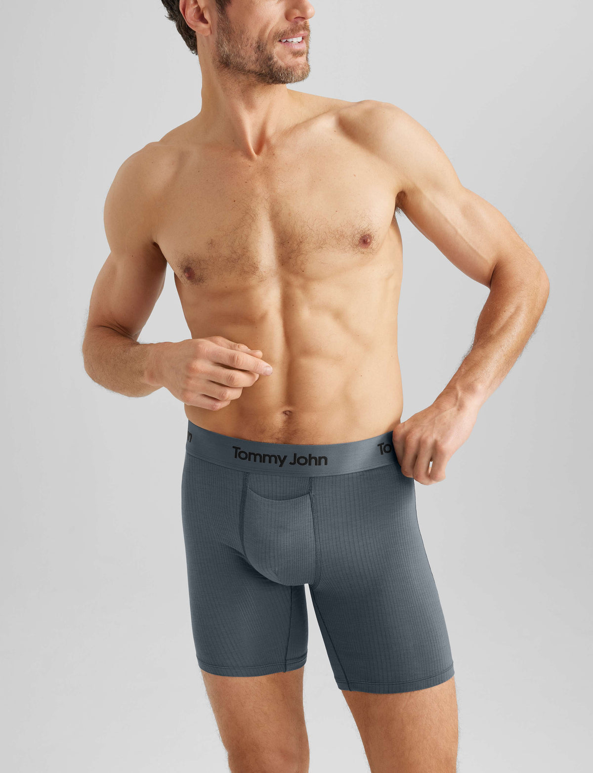 Second Skin Luxe Rib Mid-Length Boxer Brief 6" (6-Pack)