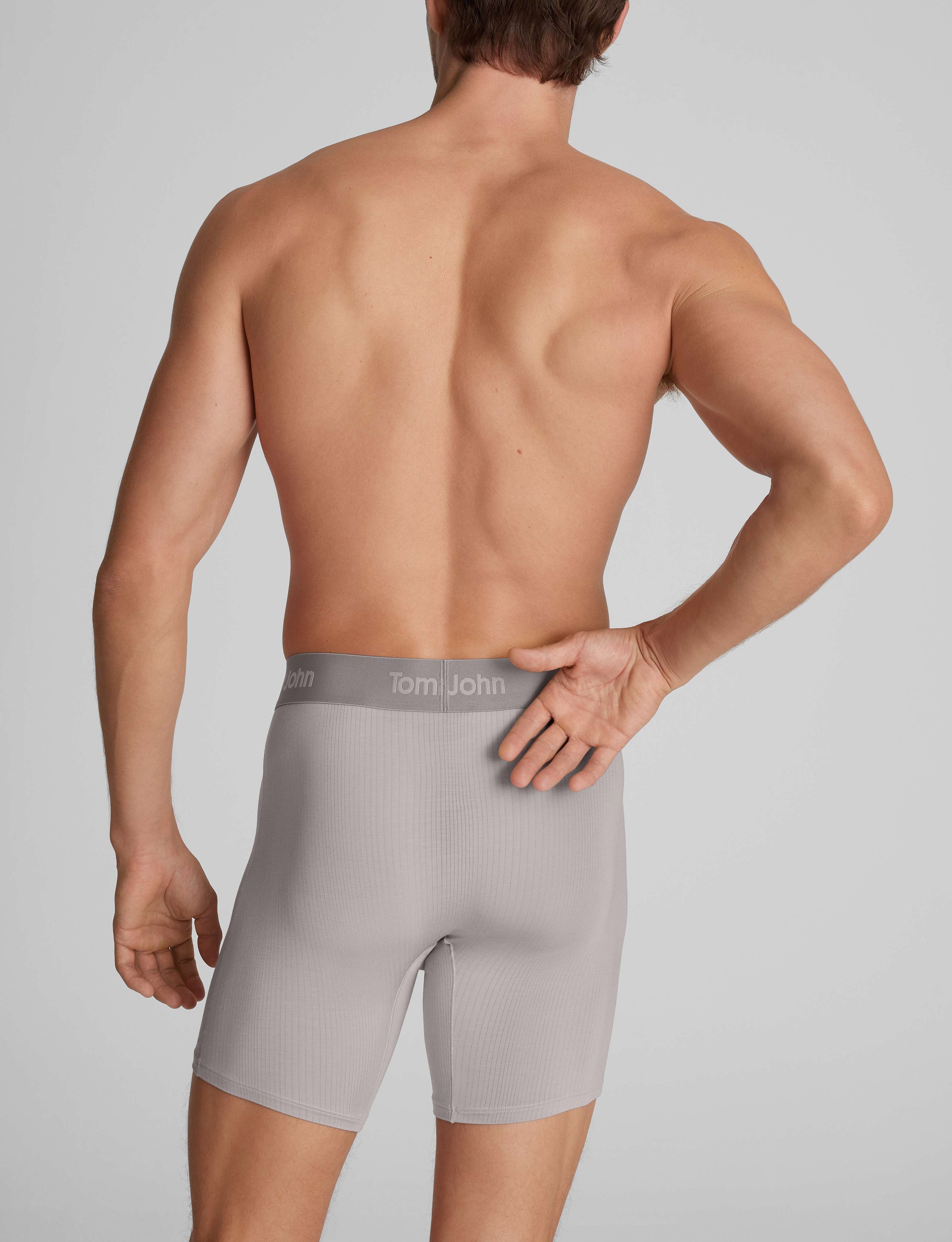 Second Skin Luxe Rib Mid-Length Boxer Brief 6"