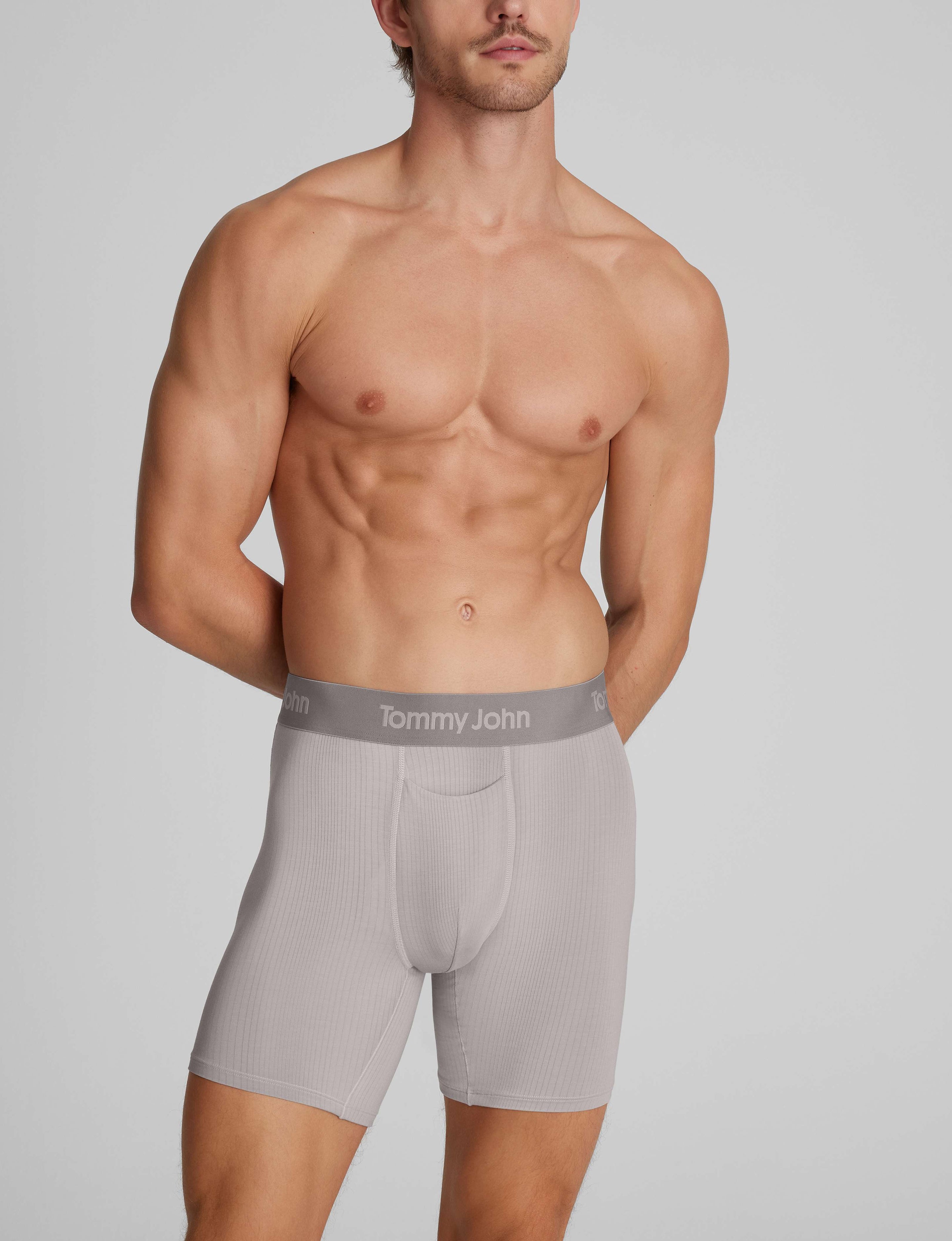 Second Skin Luxe Rib Mid-Length Boxer Brief 6" (6-Pack)
