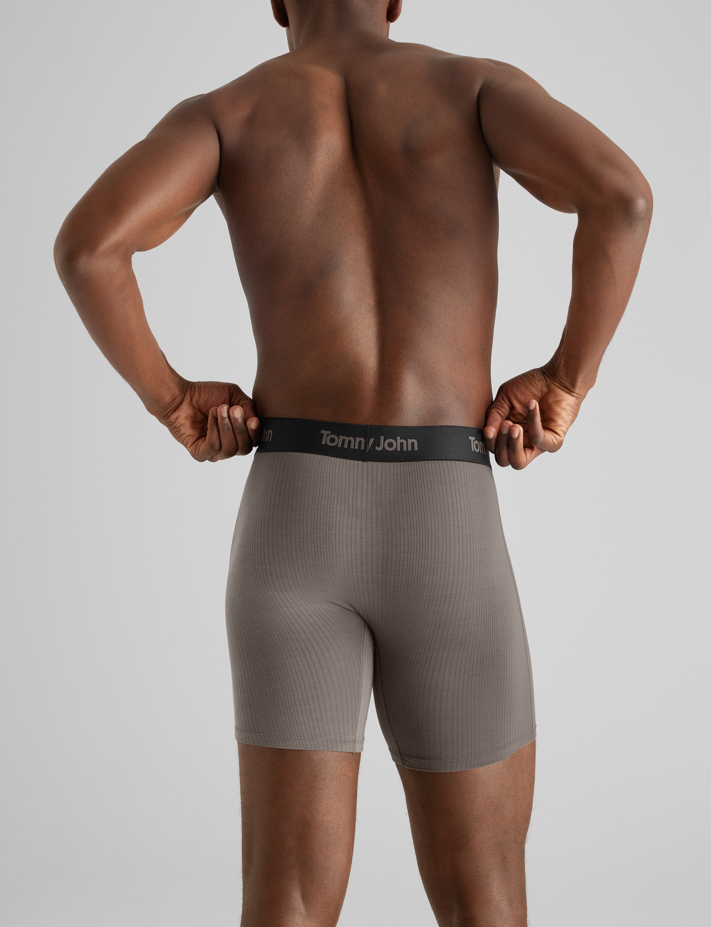 Second Skin Luxe Rib Mid-Length Boxer Brief 6" (3-Pack)