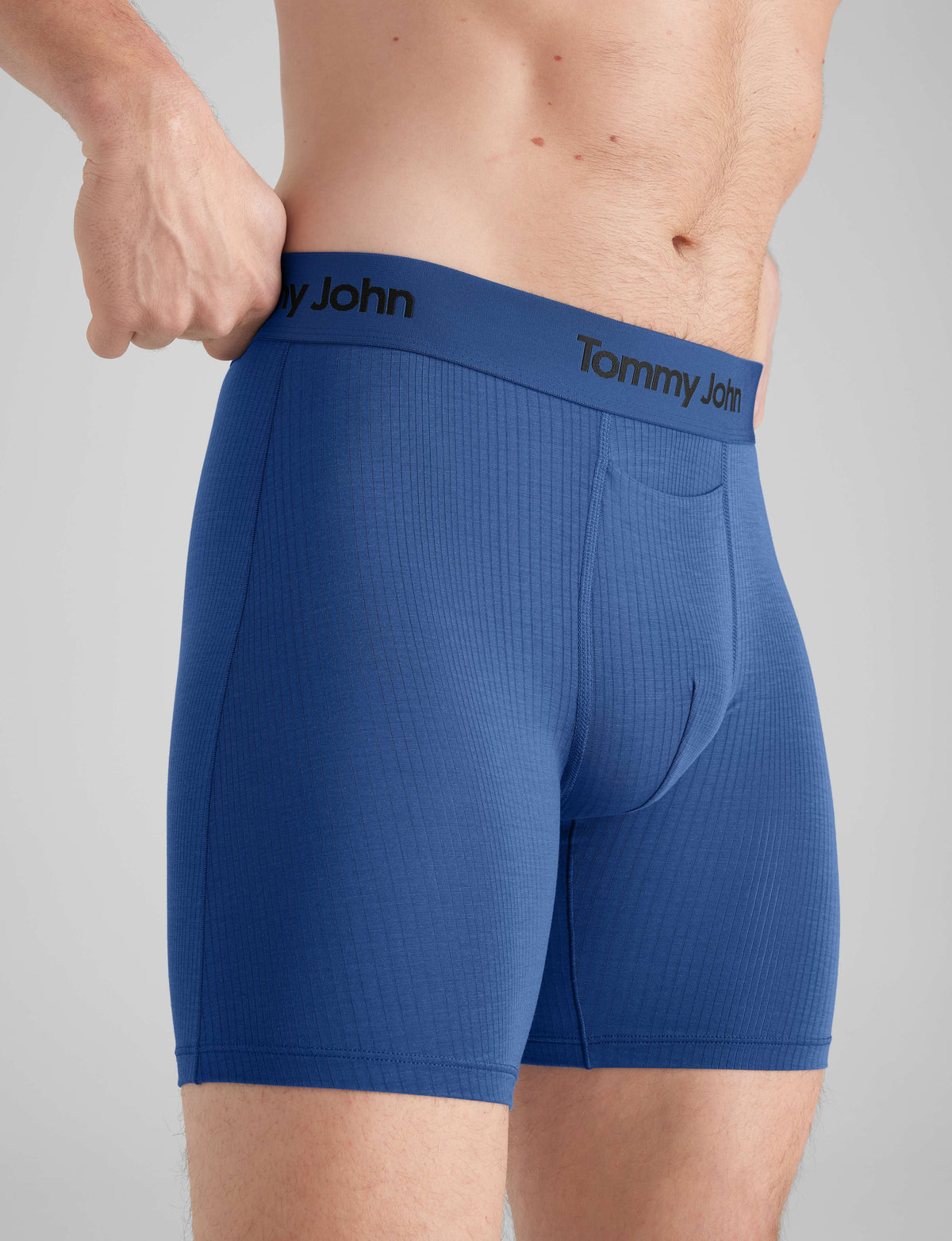 Second Skin Luxe Rib Mid-Length Boxer Brief 6"