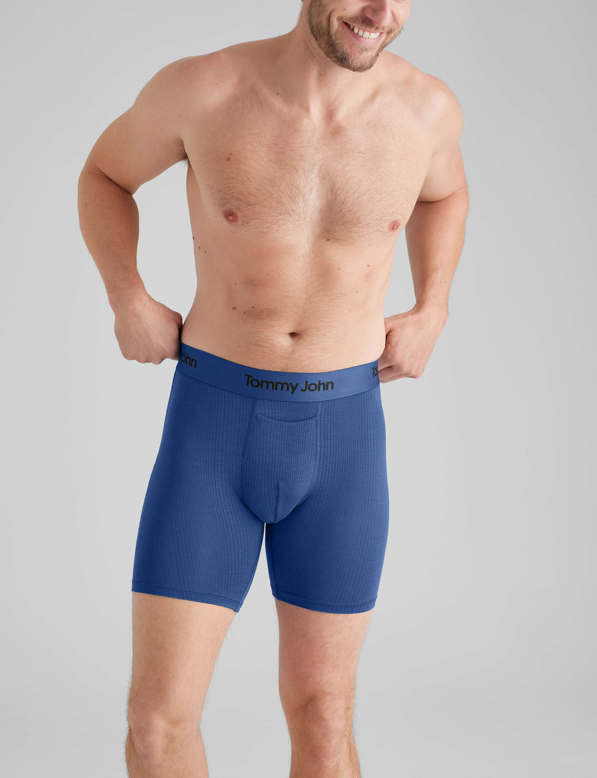 Second Skin Luxe Rib Mid-Length Boxer Brief 6" (3-Pack)