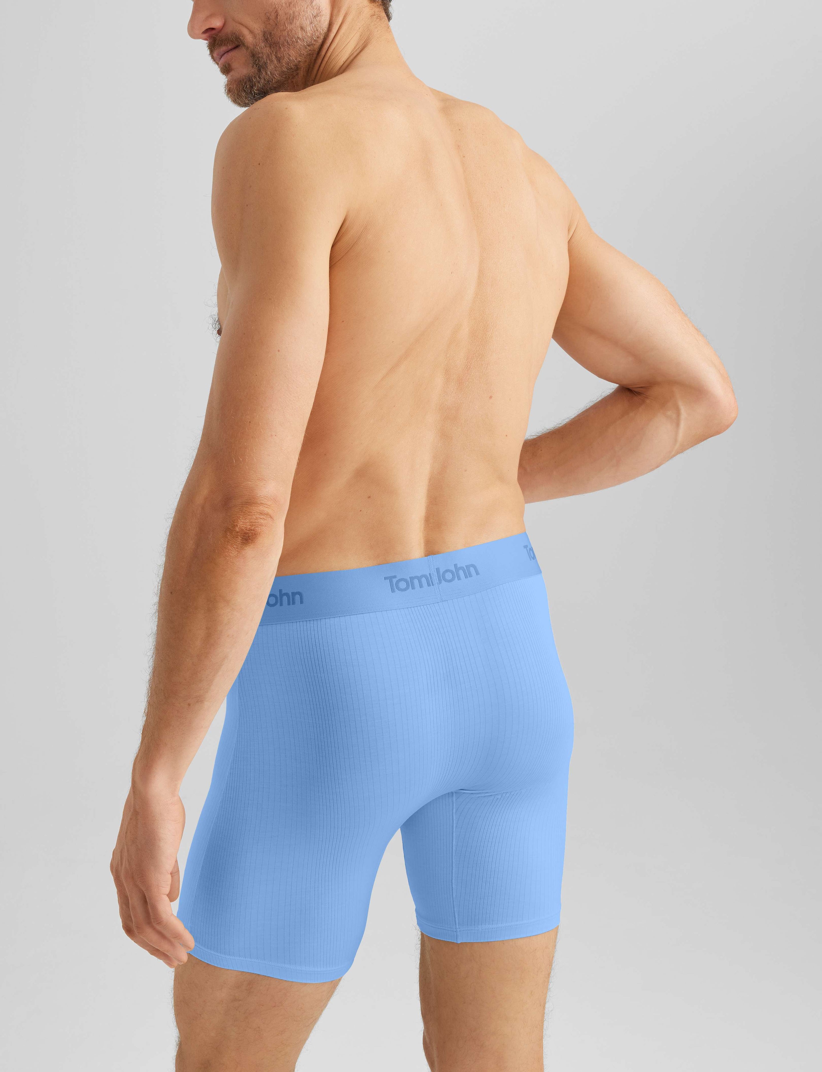 Second Skin Luxe Rib Mid-Length Boxer Brief 6" (3-Pack)