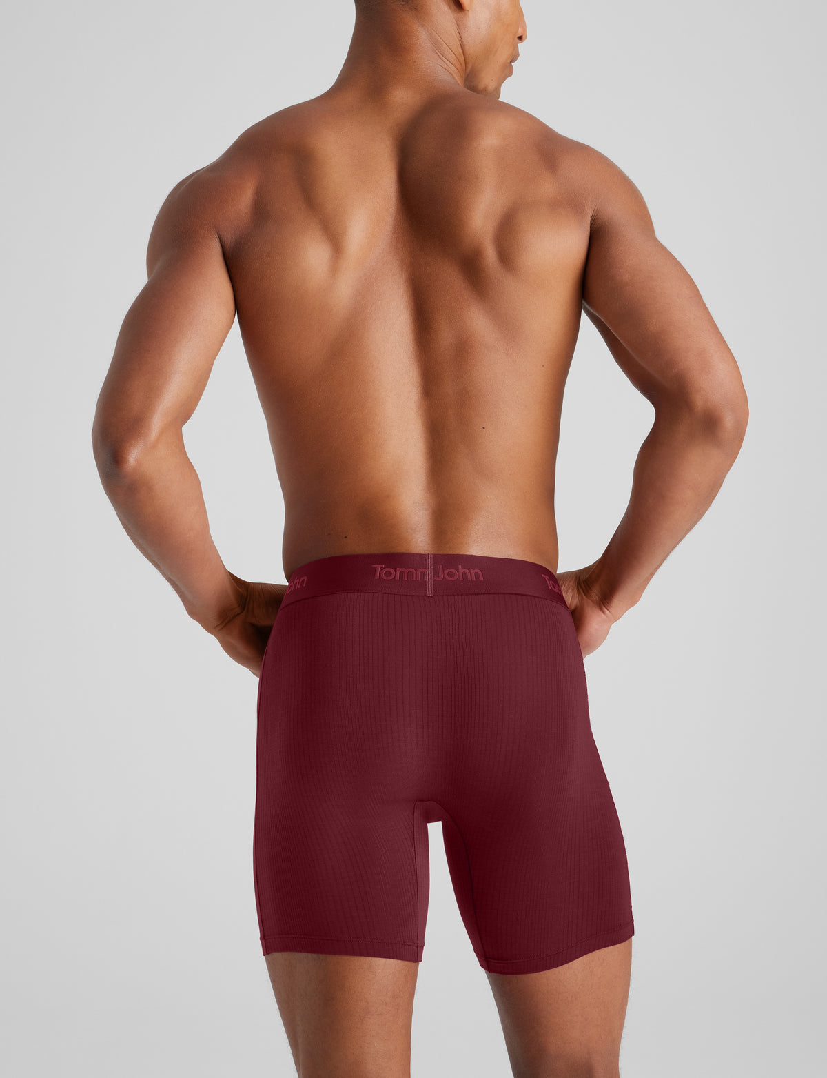 Second Skin Luxe Rib Mid-Length Boxer Brief 6" (3-Pack)