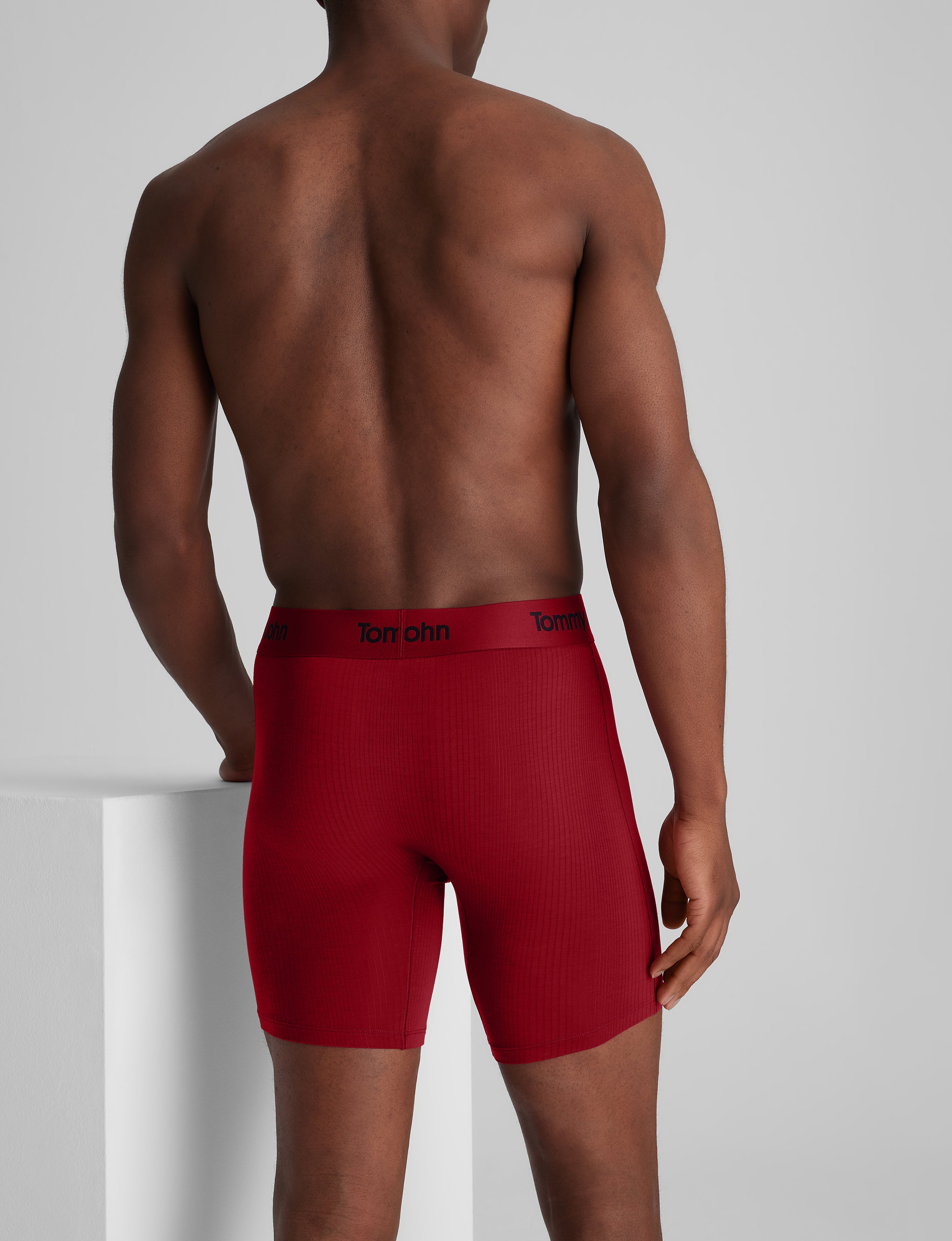 Second Skin Luxe Rib Mid-Length Boxer Brief 6"