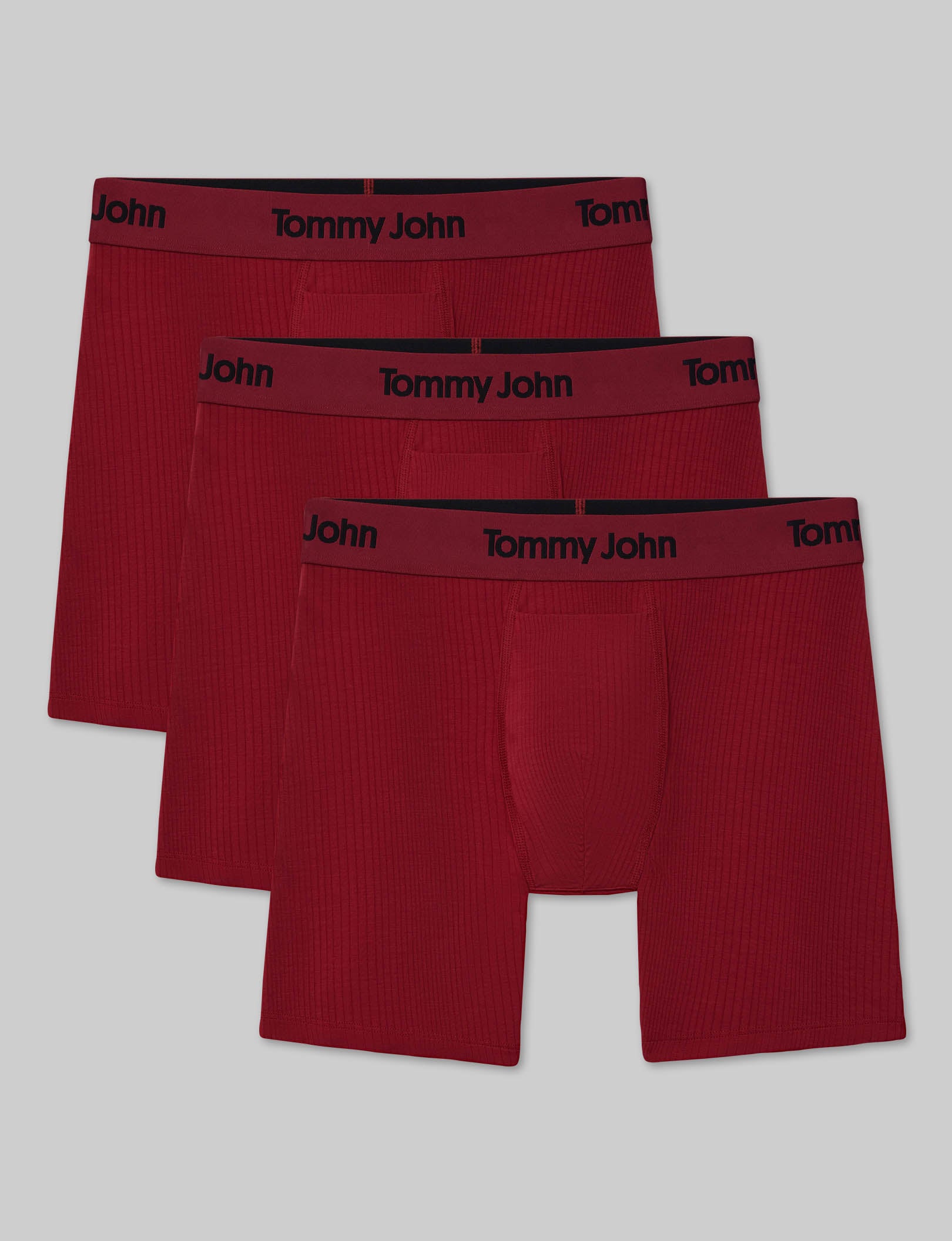 Second Skin Luxe Rib Mid-Length Boxer brief 6" (3-Pack)