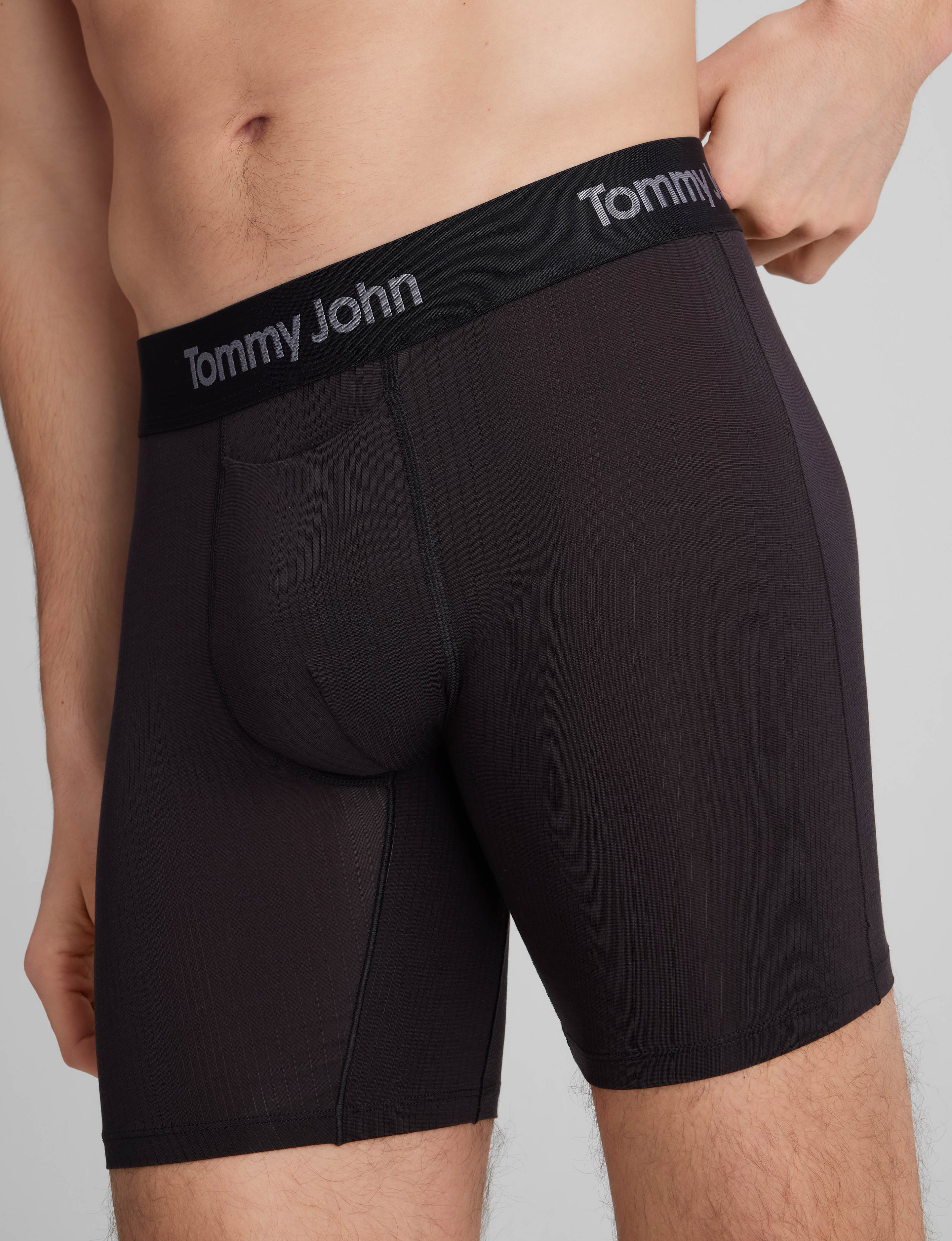 Second Skin Luxe Rib Boxer Brief 8"