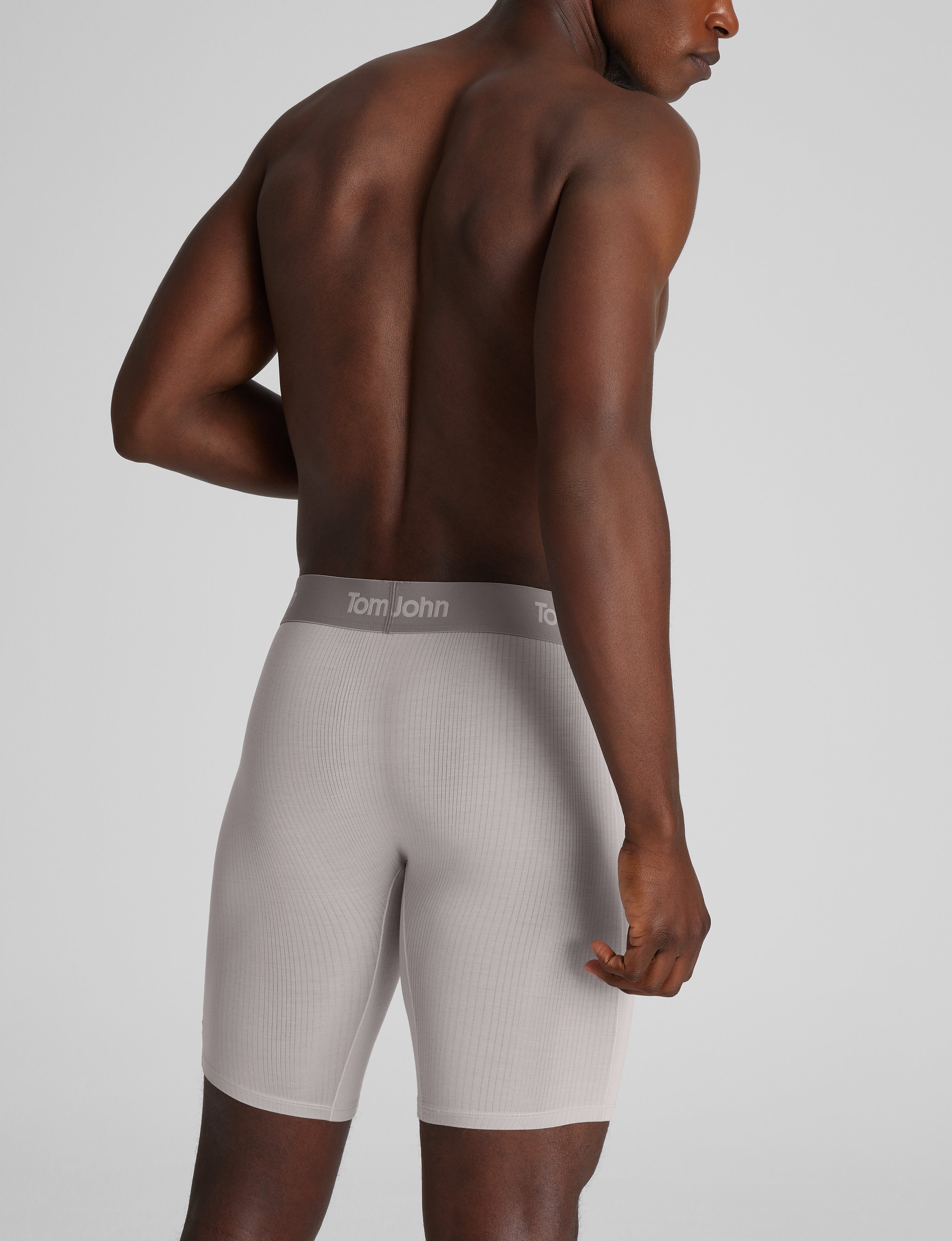 Second Skin Luxe Rib Boxer Brief 8"