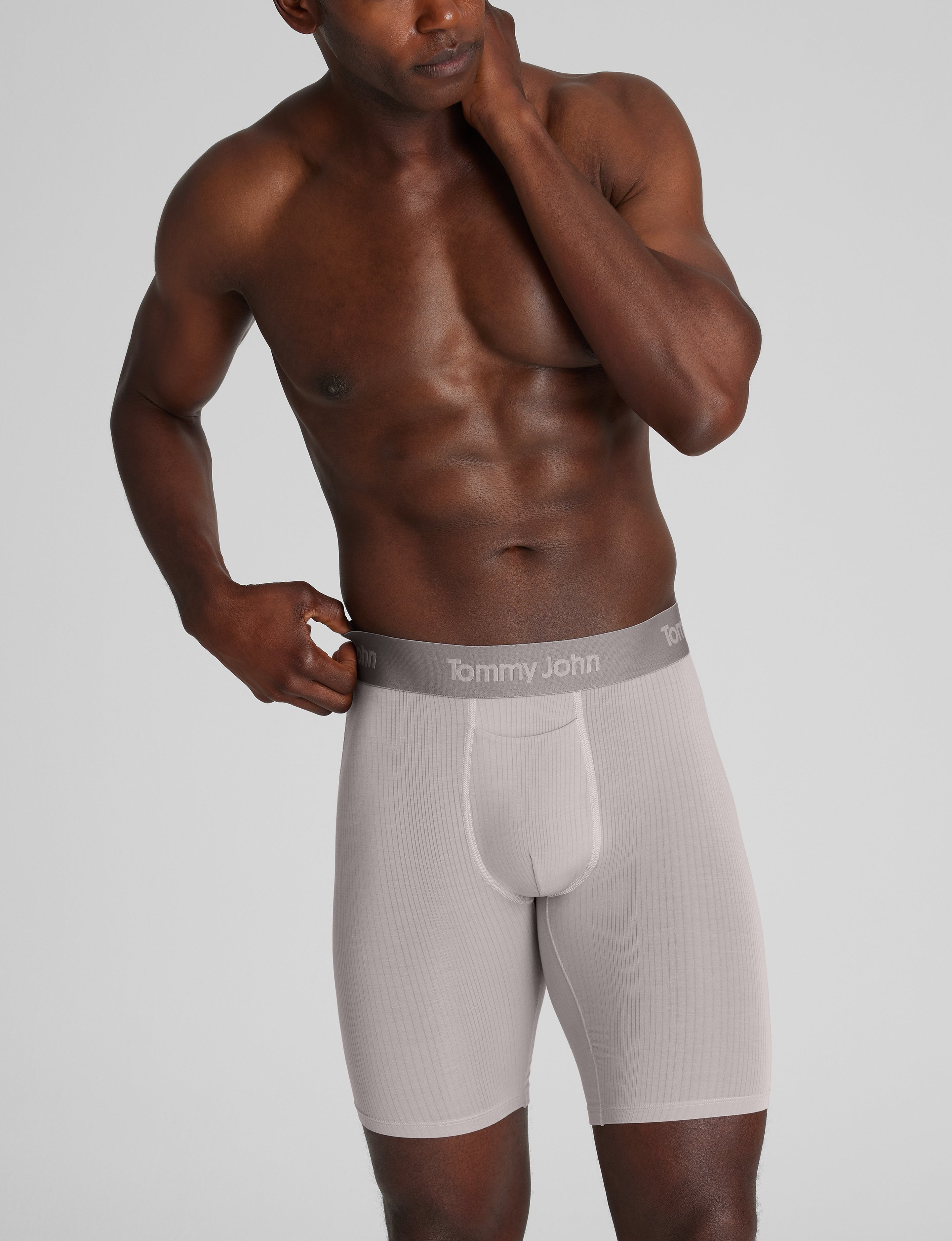 Second Skin Luxe Rib Boxer Brief 8"