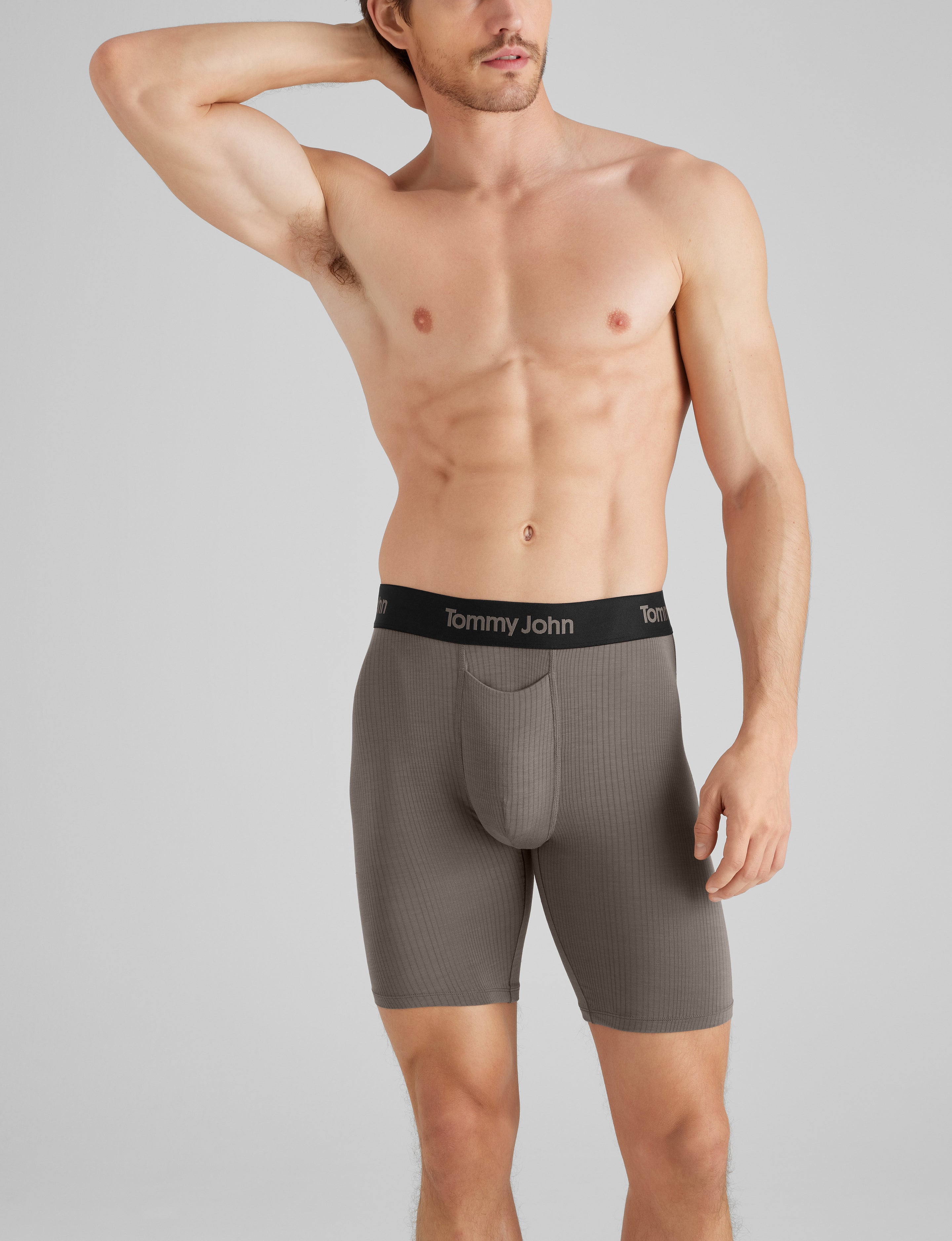Second Skin Luxe Rib Boxer Brief 8" (6-Pack)