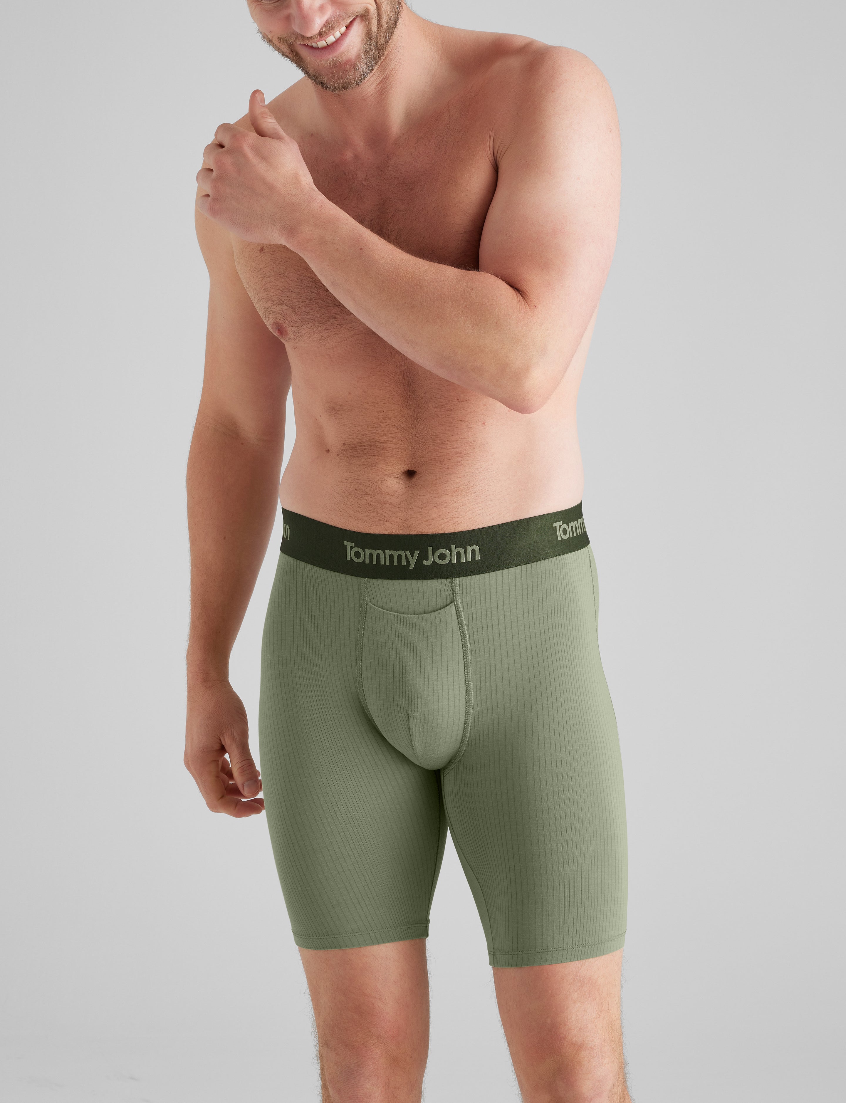 Second Skin Luxe Rib Boxer Brief 8" (6-Pack)