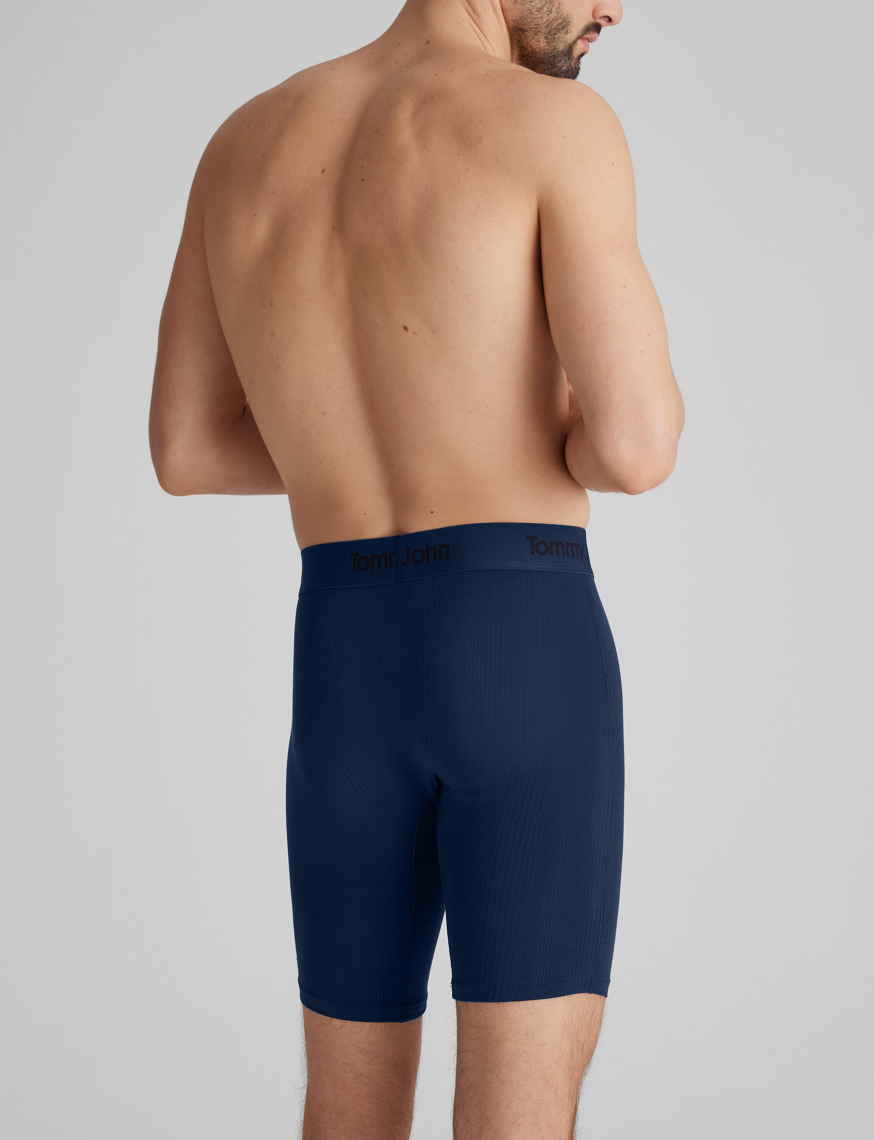 Second Skin Luxe Rib Boxer Brief 8"