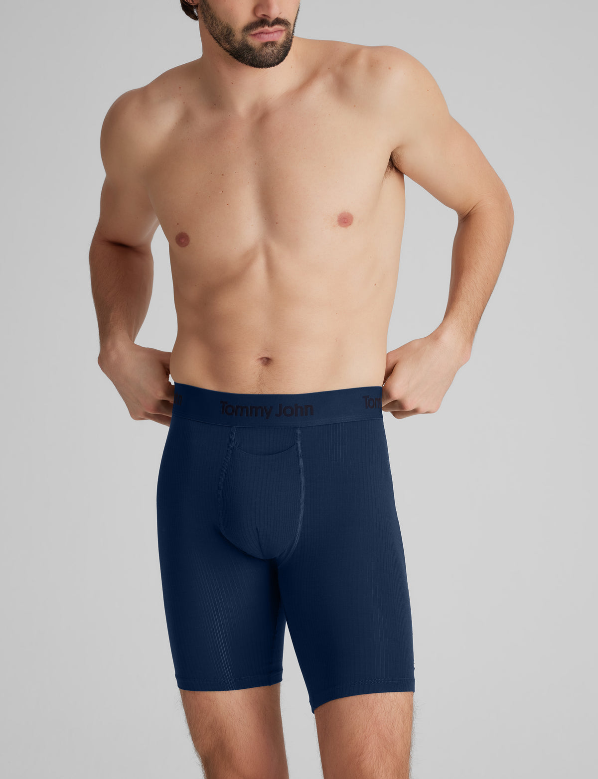 Second Skin Luxe Rib Boxer Brief 8" (3-Pack)