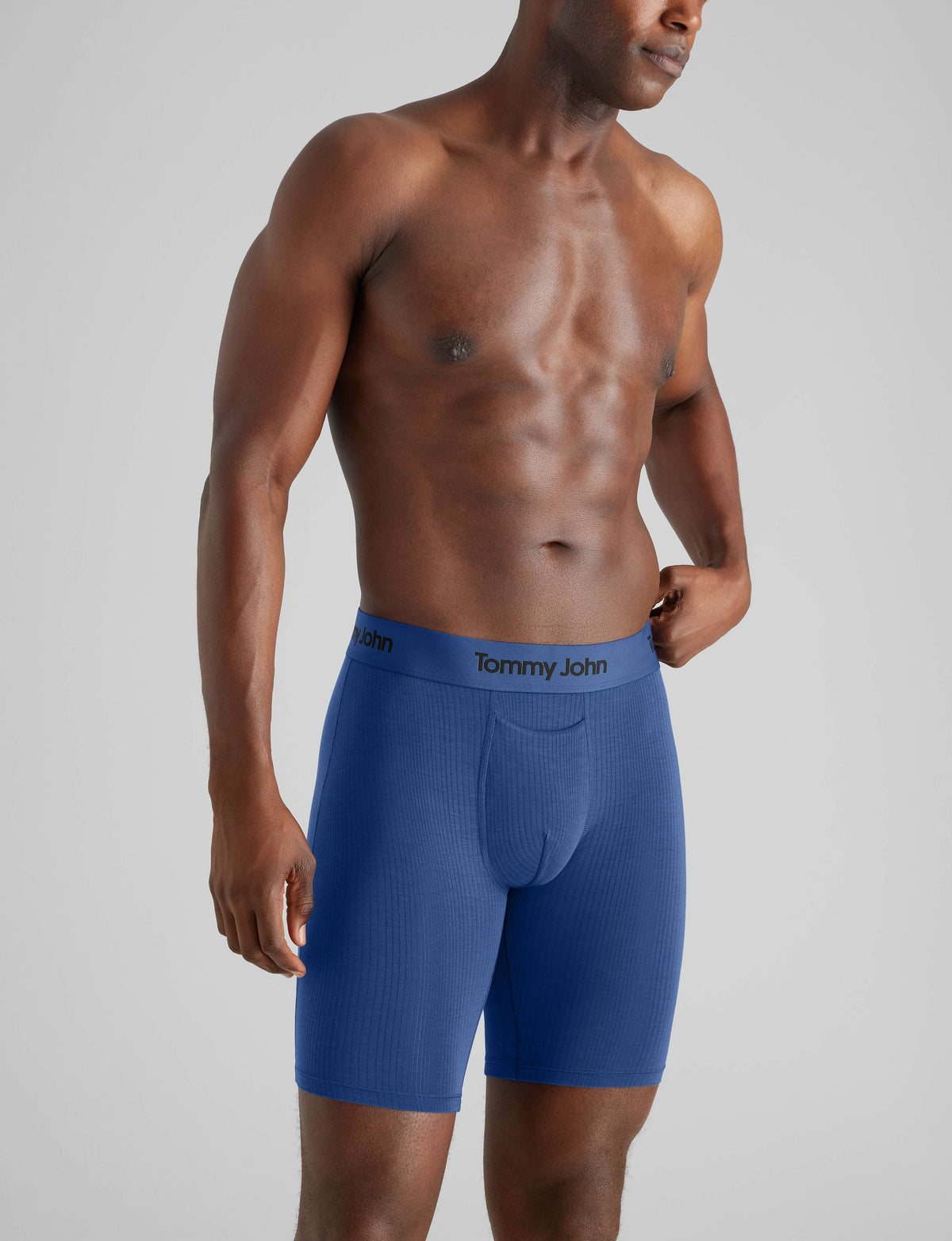 Second Skin Luxe Rib Boxer Brief 8" (3-Pack)