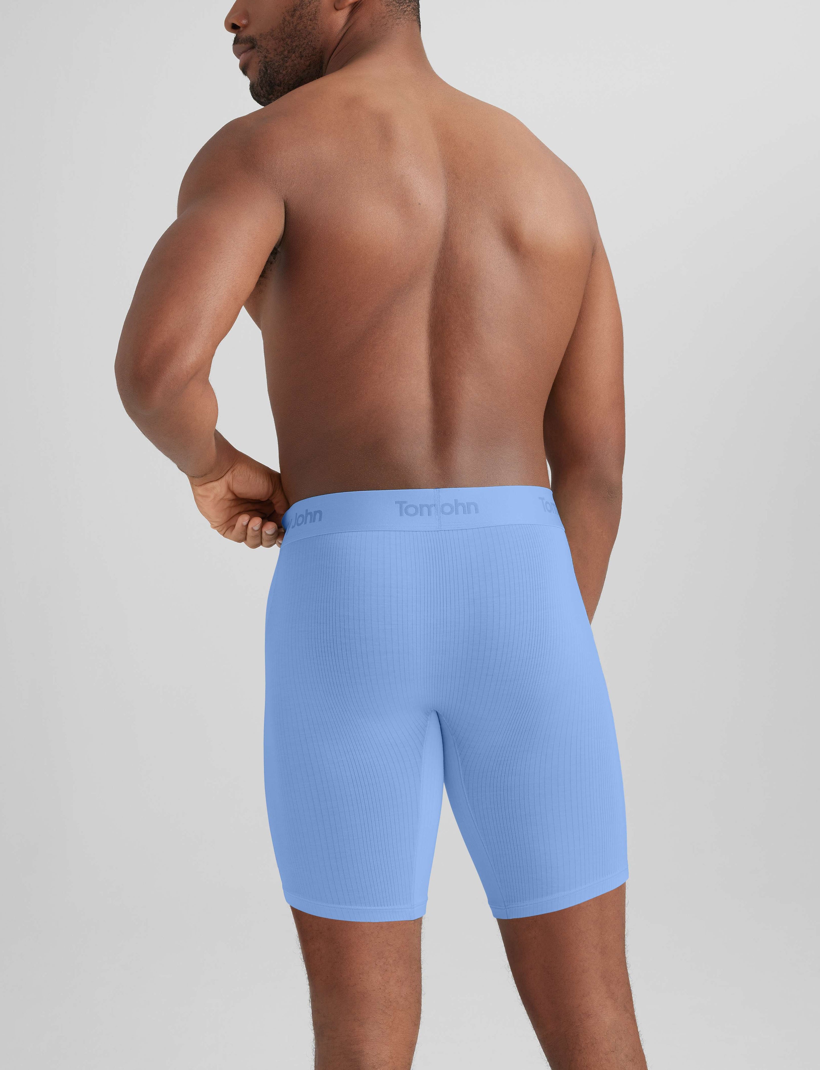 Second Skin Luxe Rib Boxer Brief 8" (6-Pack)