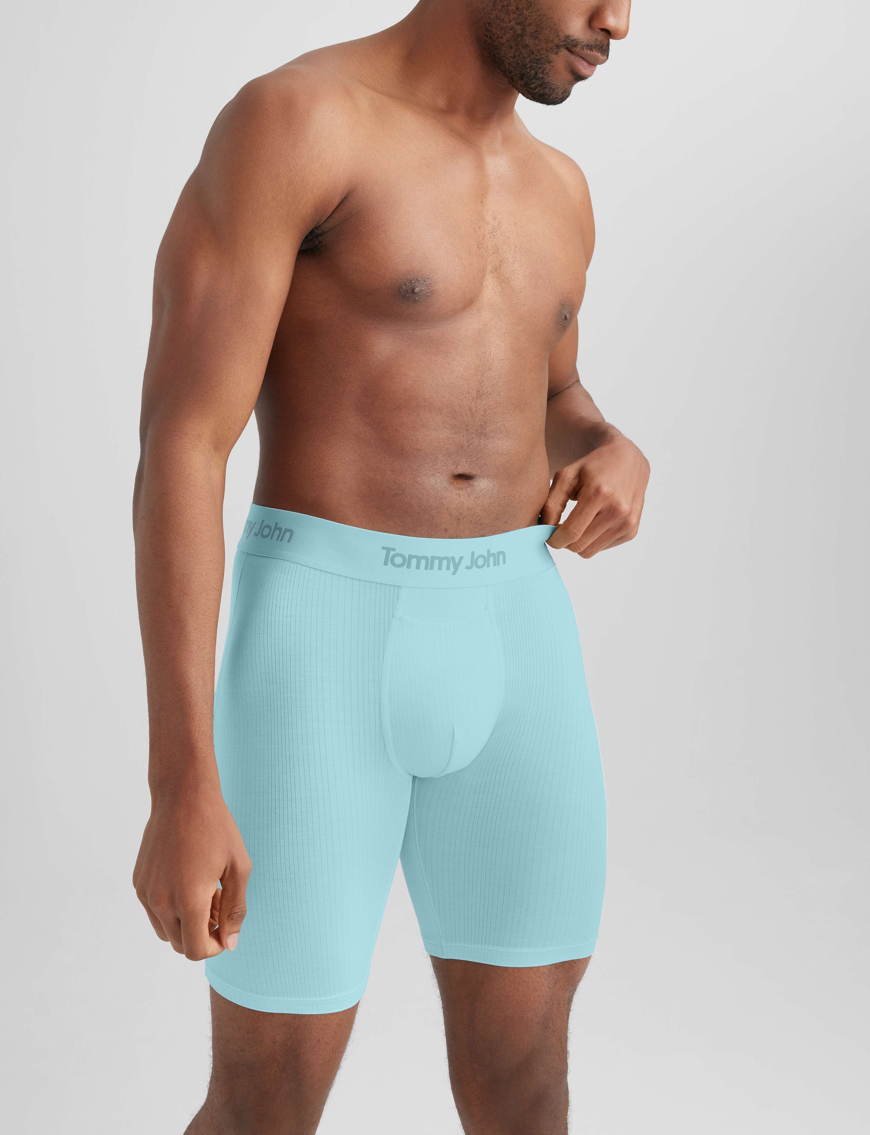 Second Skin Luxe Rib Boxer Brief 8" (6-Pack)