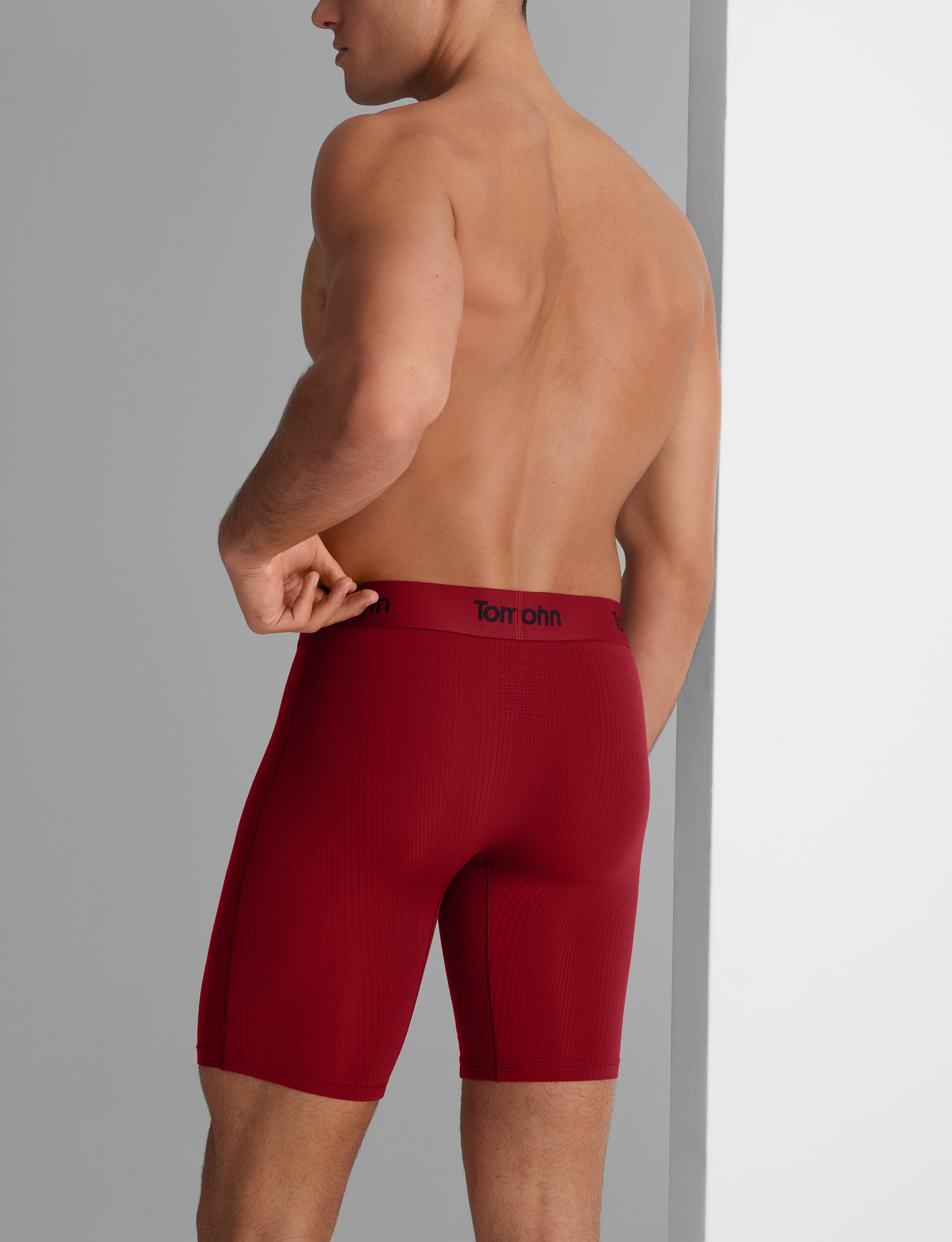 Second Skin Luxe Rib Boxer Brief 8"