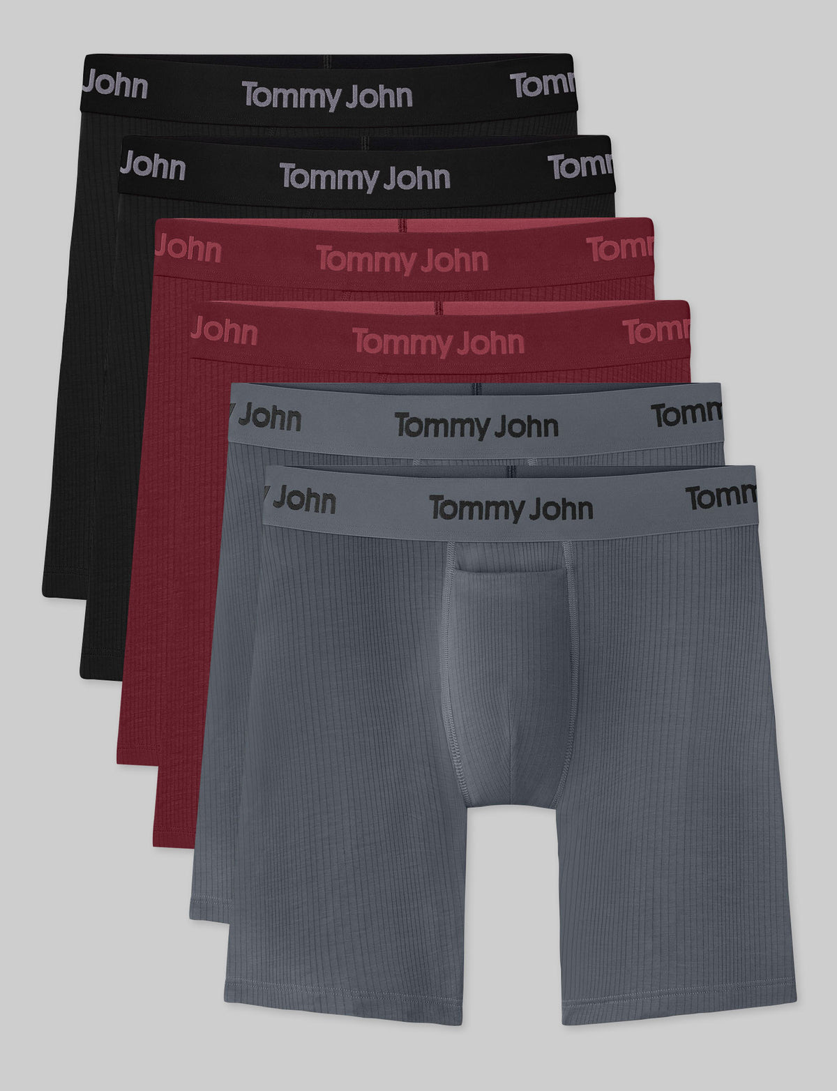 Second Skin Luxe Rib Boxer Brief 8" (6-Pack)