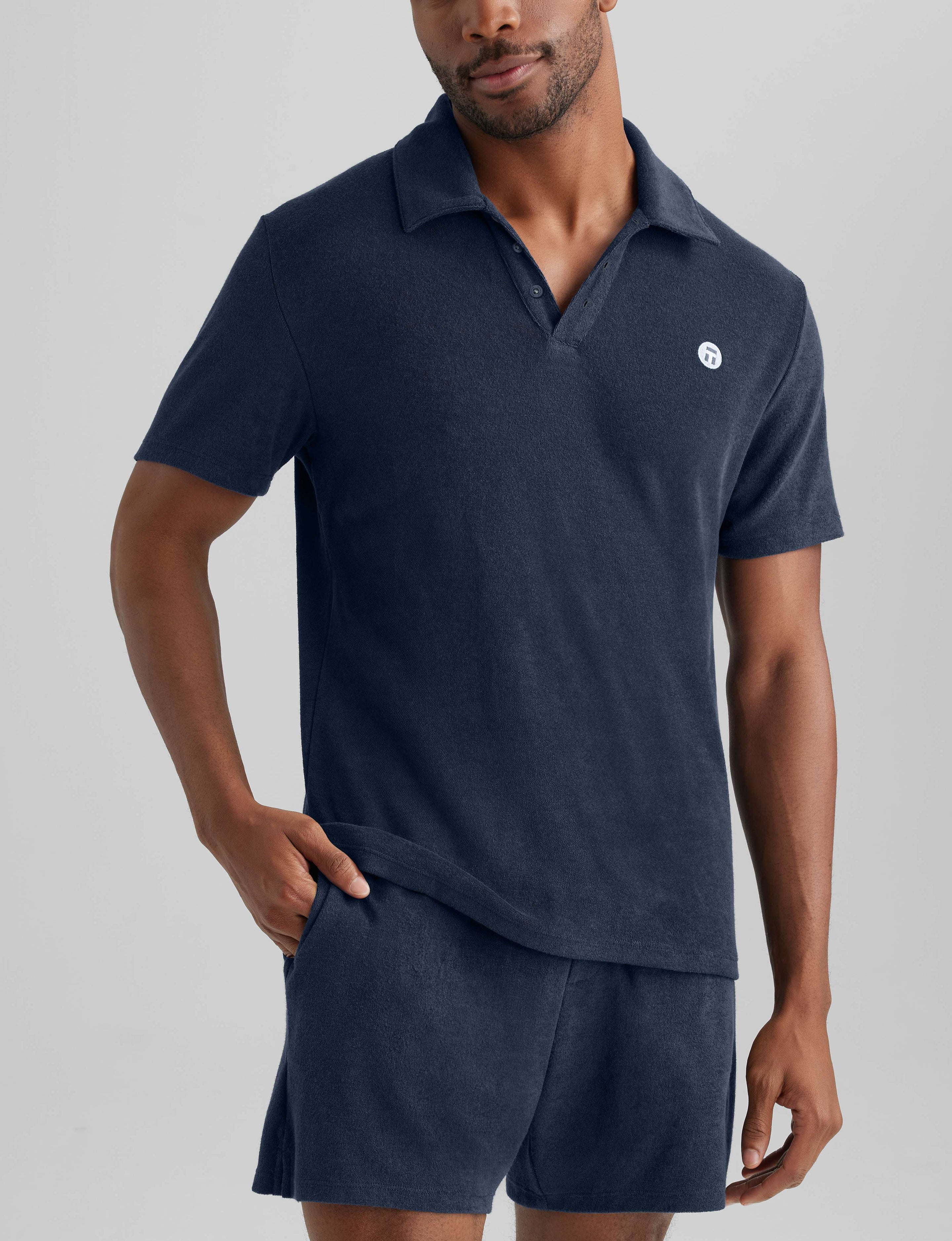 Cabana Terry Polo & Short Set