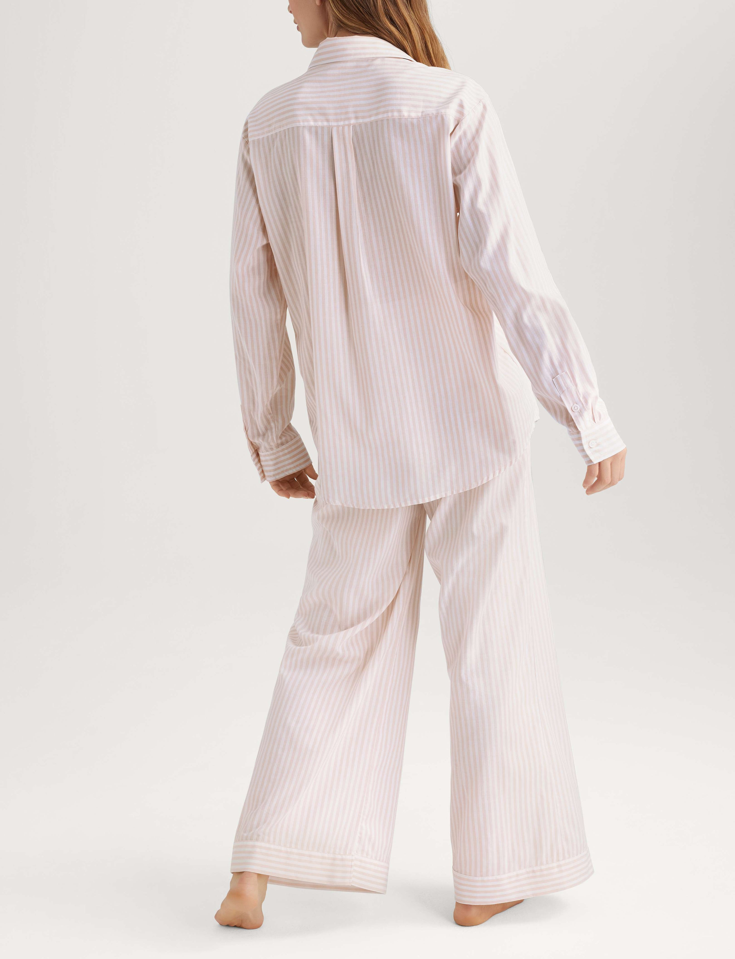 Women's Woven Button Down Shirt & Pant Set