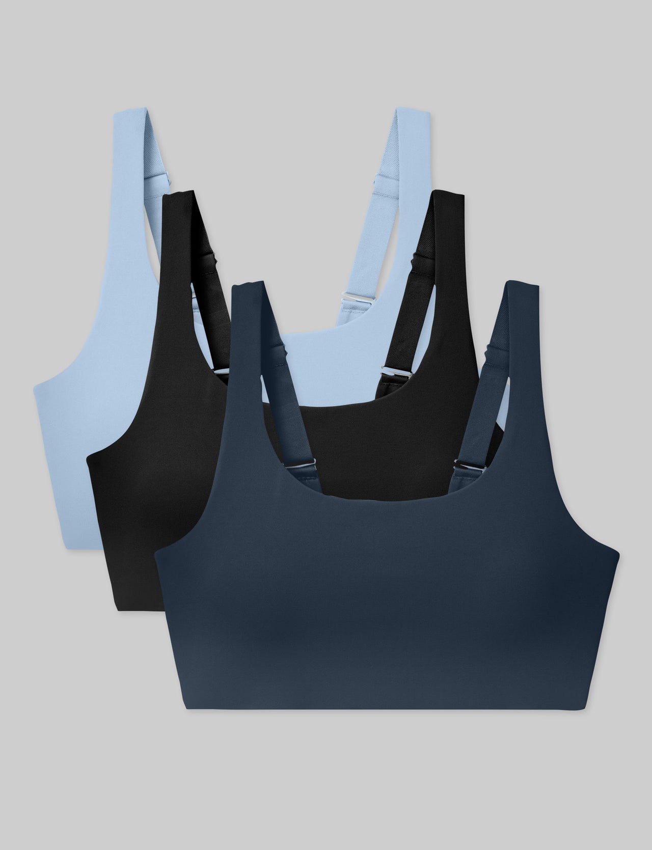 Medium Impact Adjustable Sports Bra (3-Pack)
