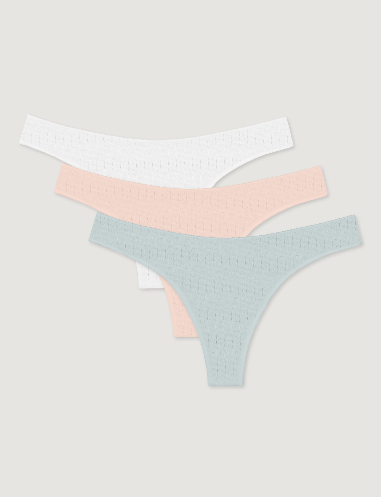 Women's Pointelle Thong (3-Pack)