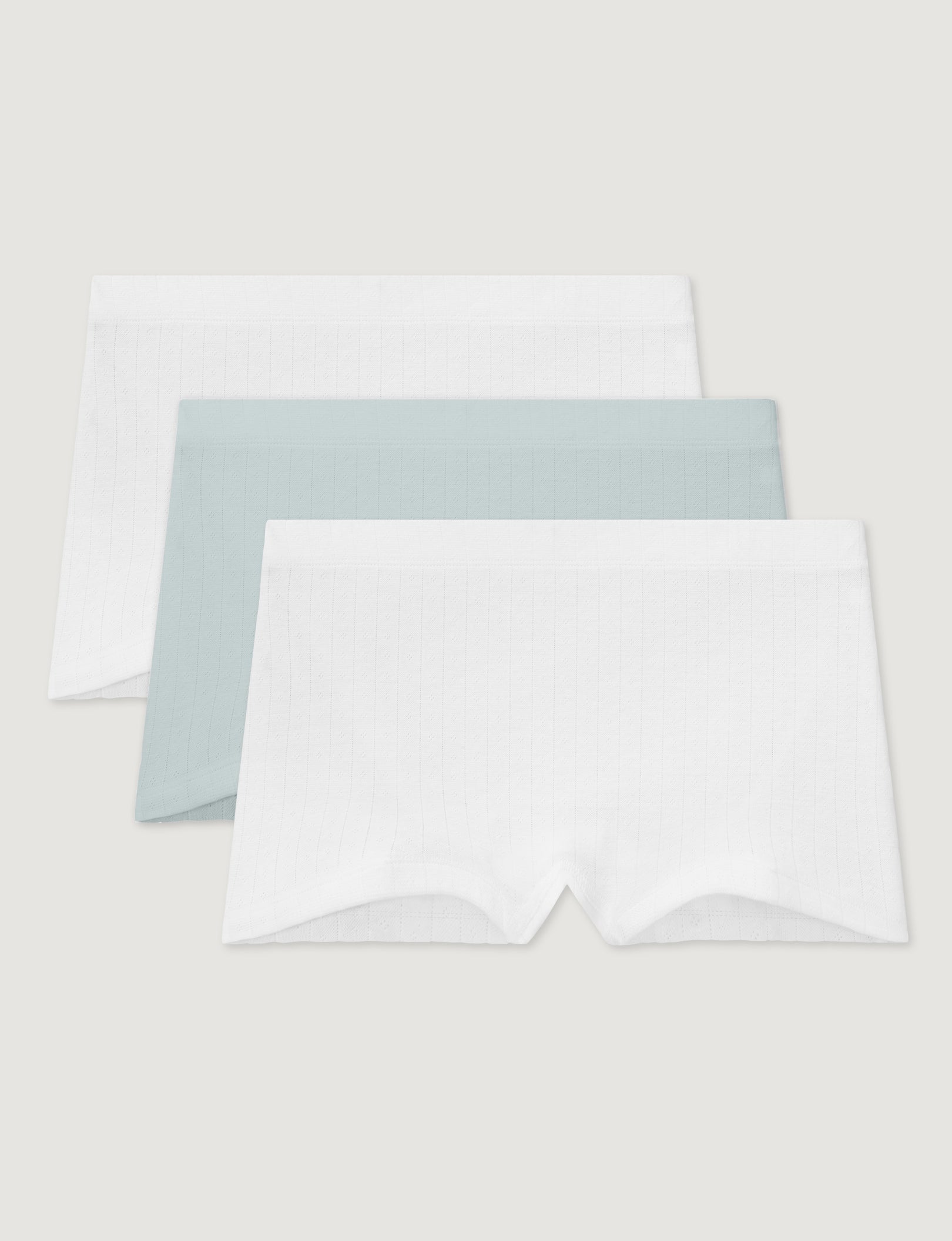 Women's Cotton Pointelle High Rise Boyshort (3-Pack)
