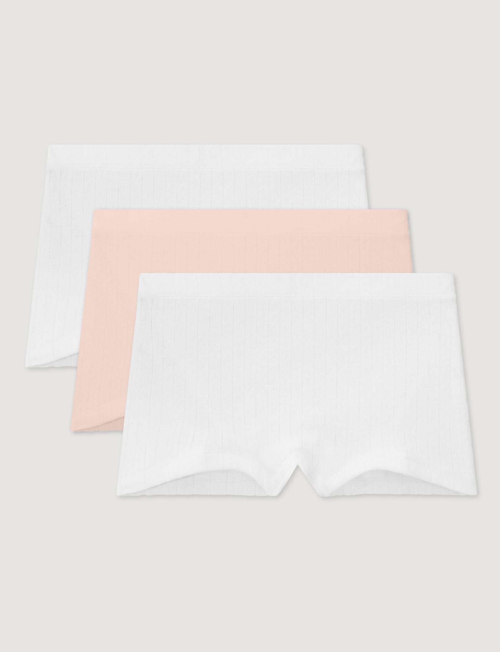 Women's Cotton Pointelle High Rise Boyshort (3-Pack)