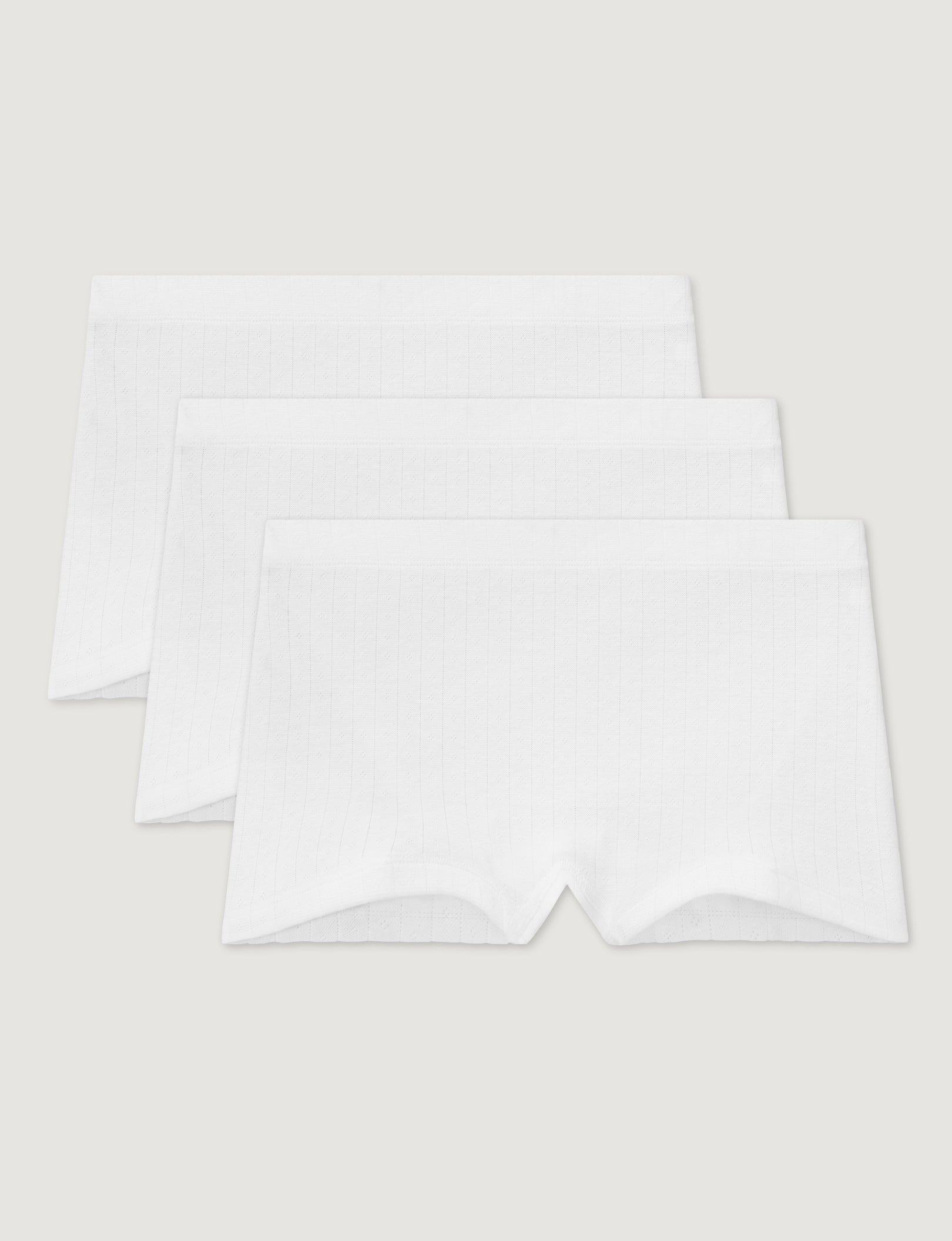 Women's Cotton Pointelle High Rise Boyshort (3-Pack)