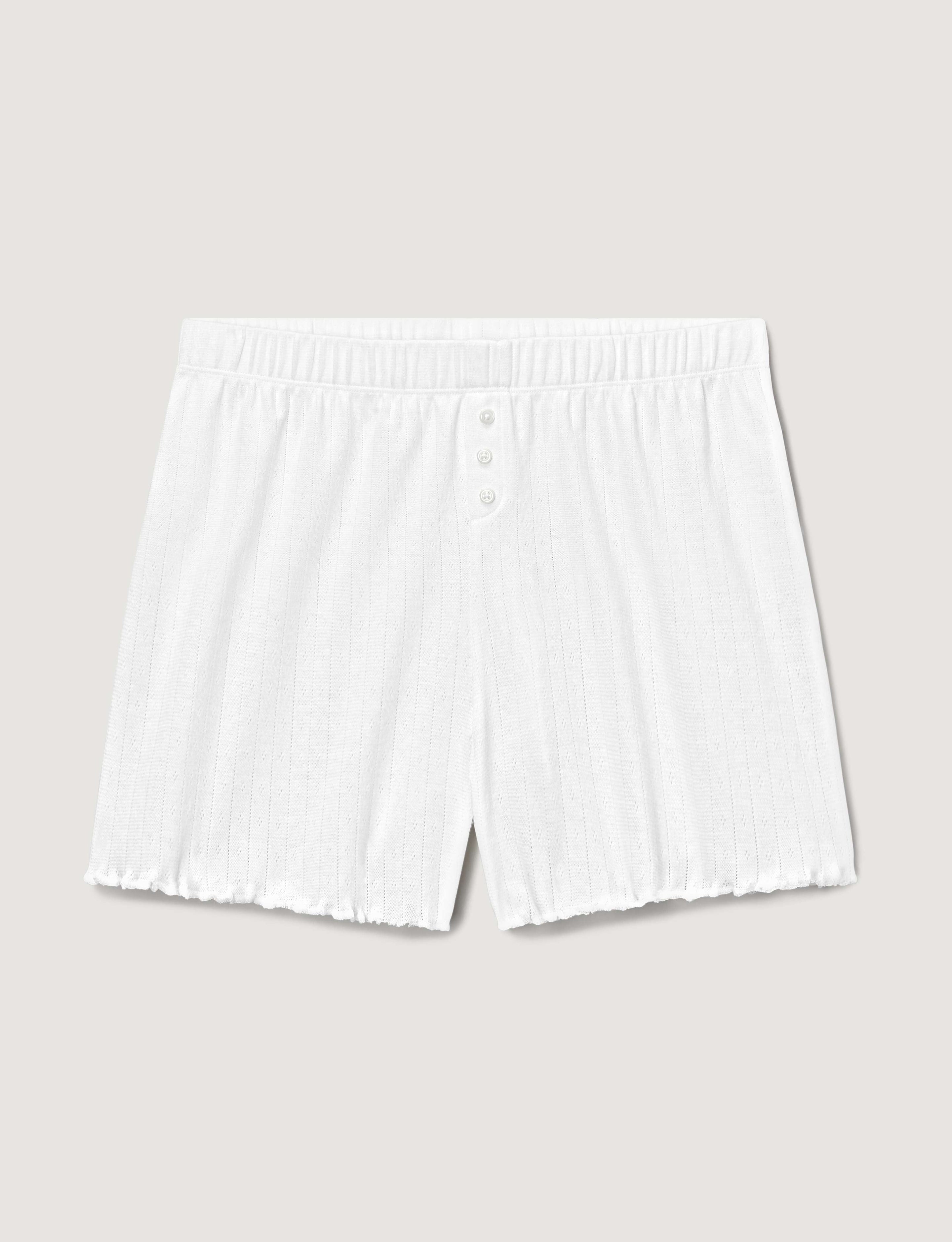 Women's Pointelle Rib Sleep Short