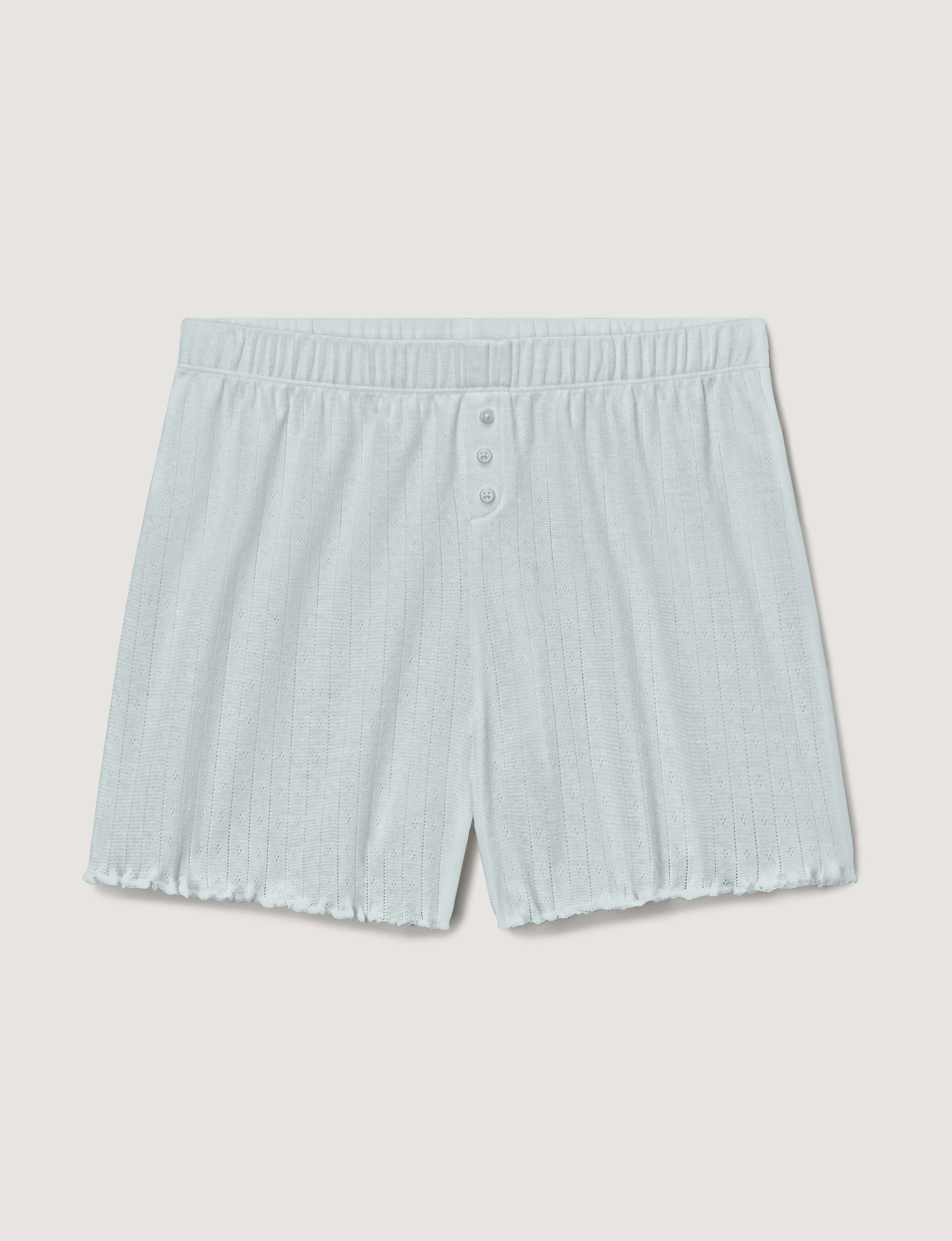Women's Pointelle Rib Sleep Short