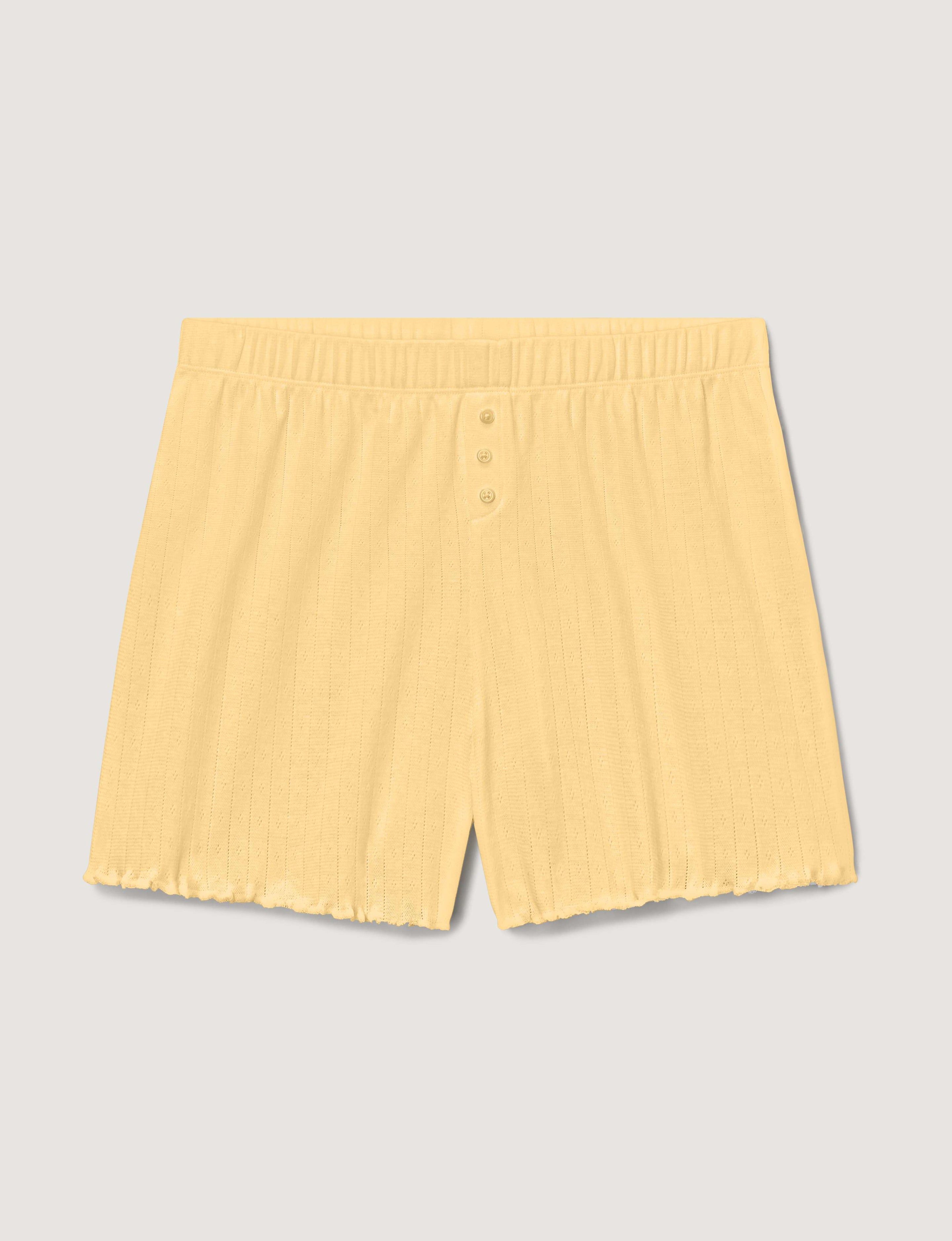 Women's Pointelle Rib Sleep Short