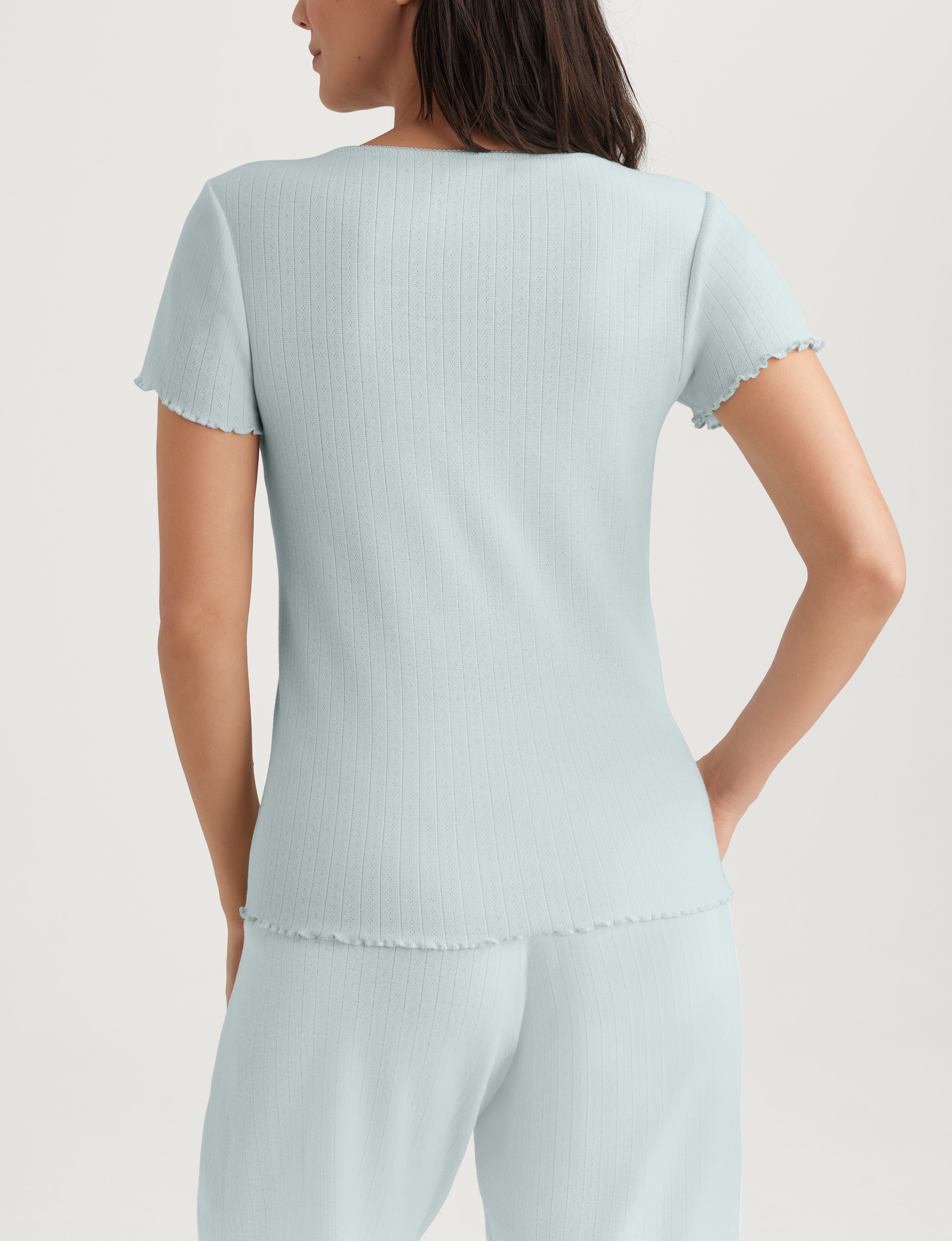 Women's Pointelle Rib Tee