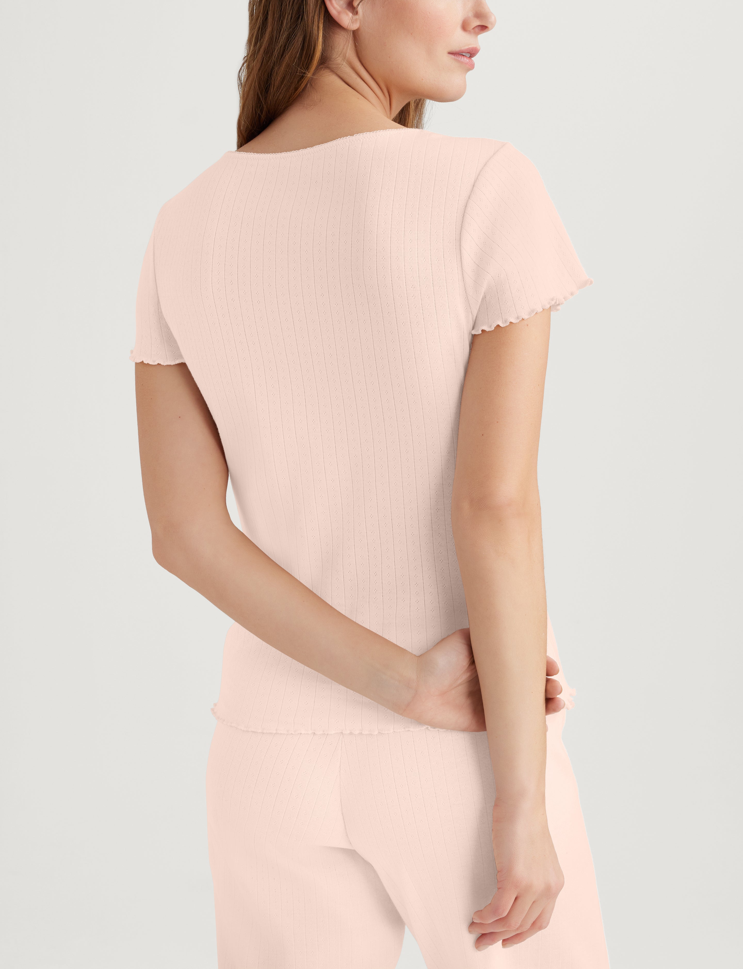 Women's Pointelle Rib Tee
